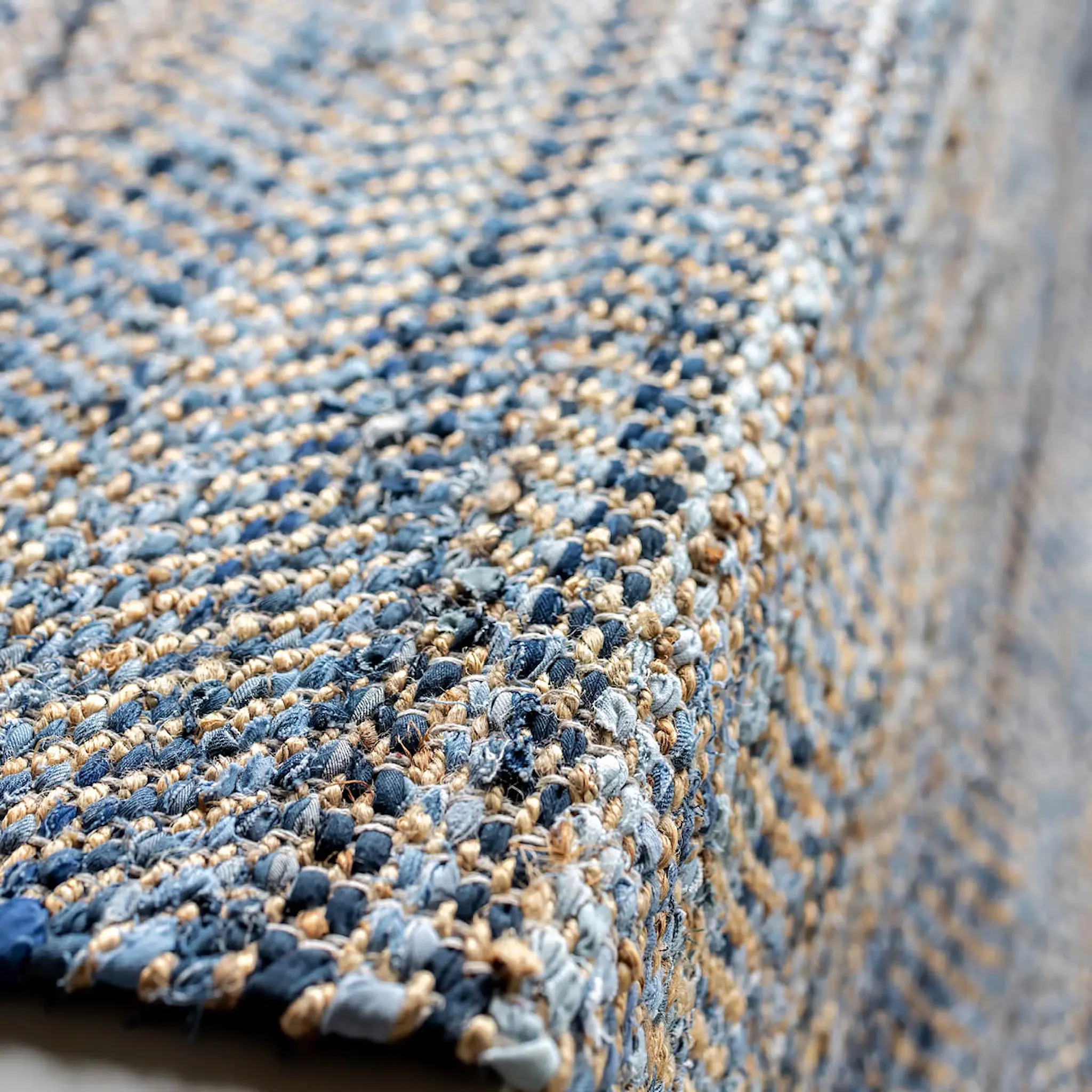 Lone Tepper Bay Denim Räsymatto 160x230 cm Sininen