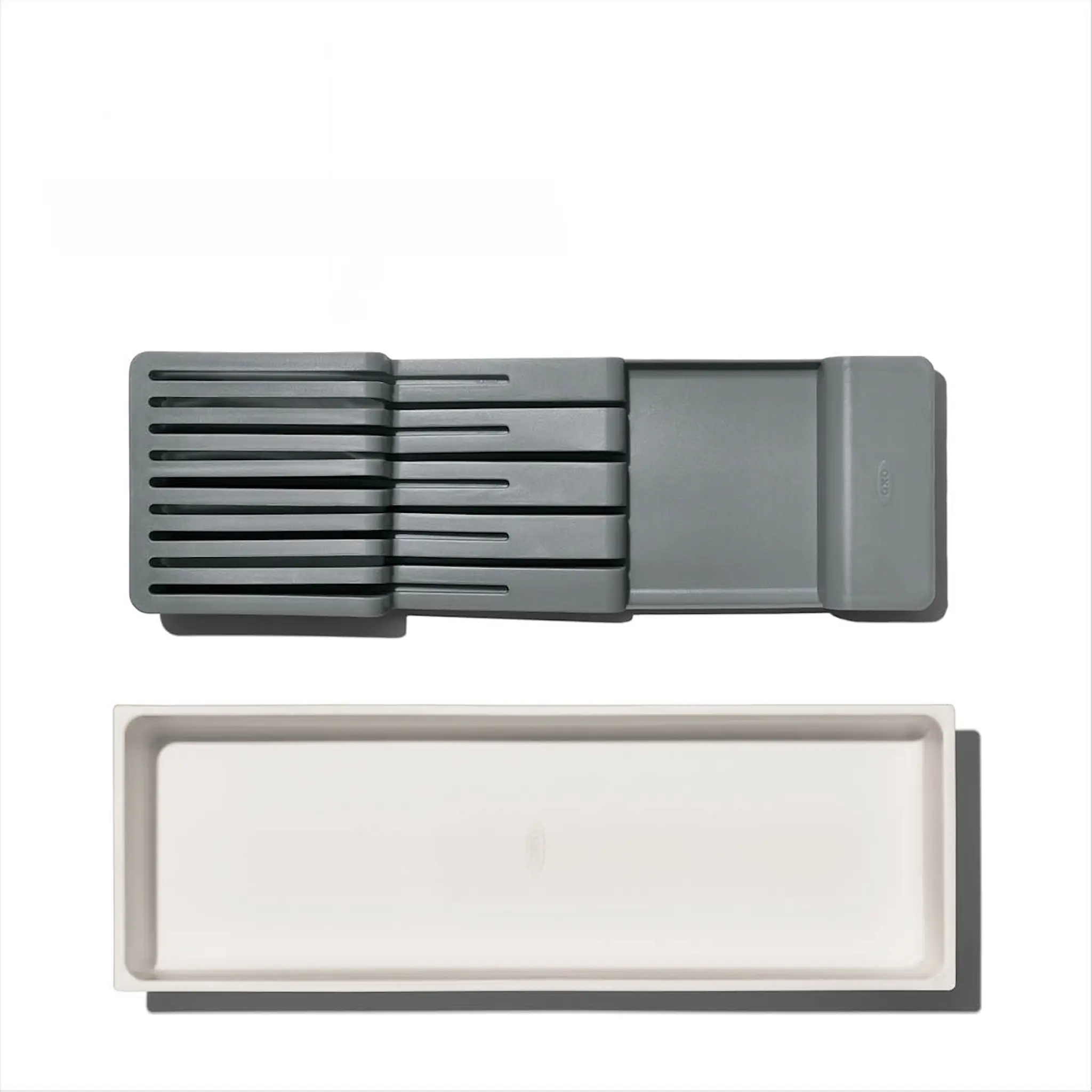Oxo Knivblock för kökslåda 42x14x6 cm vit/grå