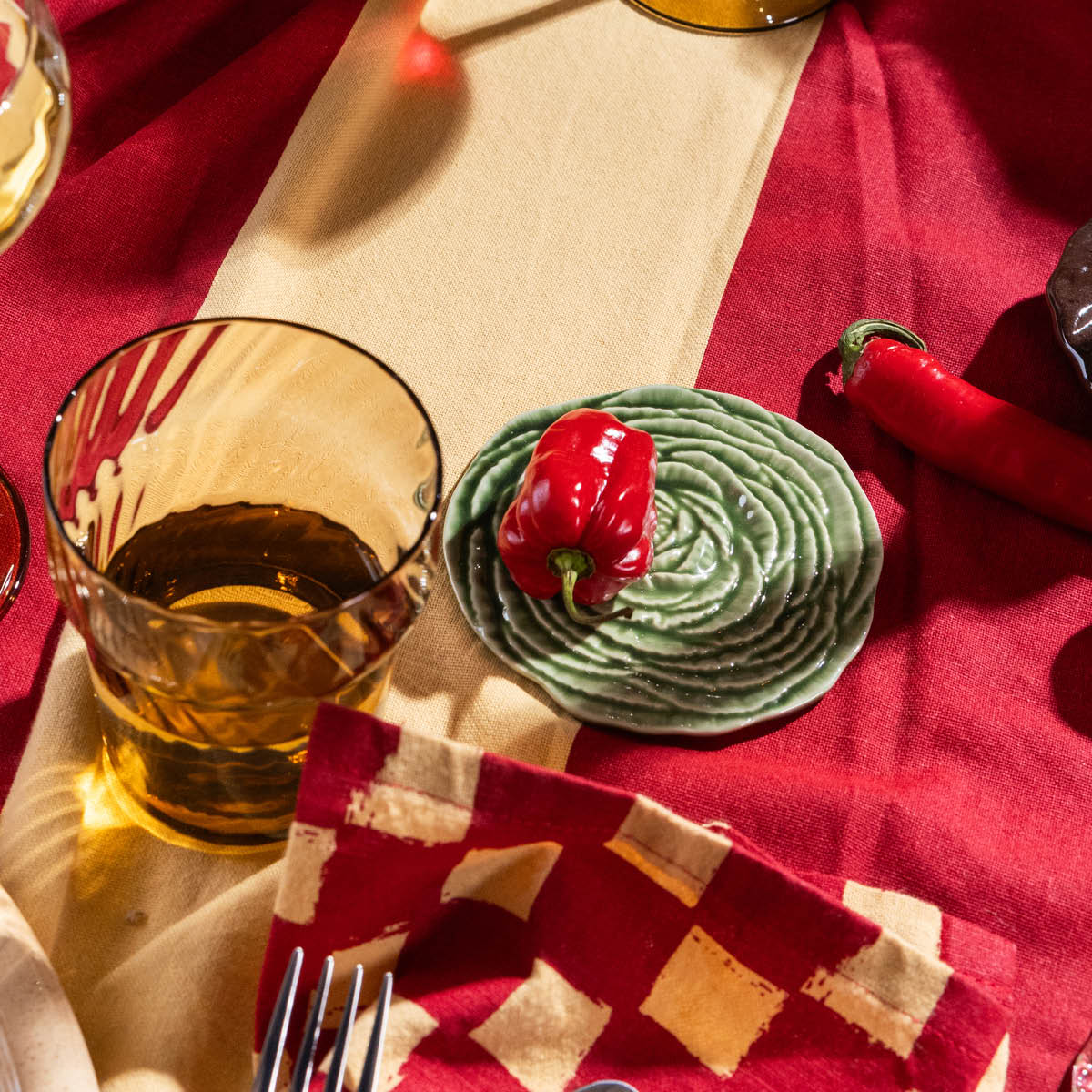 ByOn Bordbrikke 10x10x0,5 cm 2 stk grønnsak