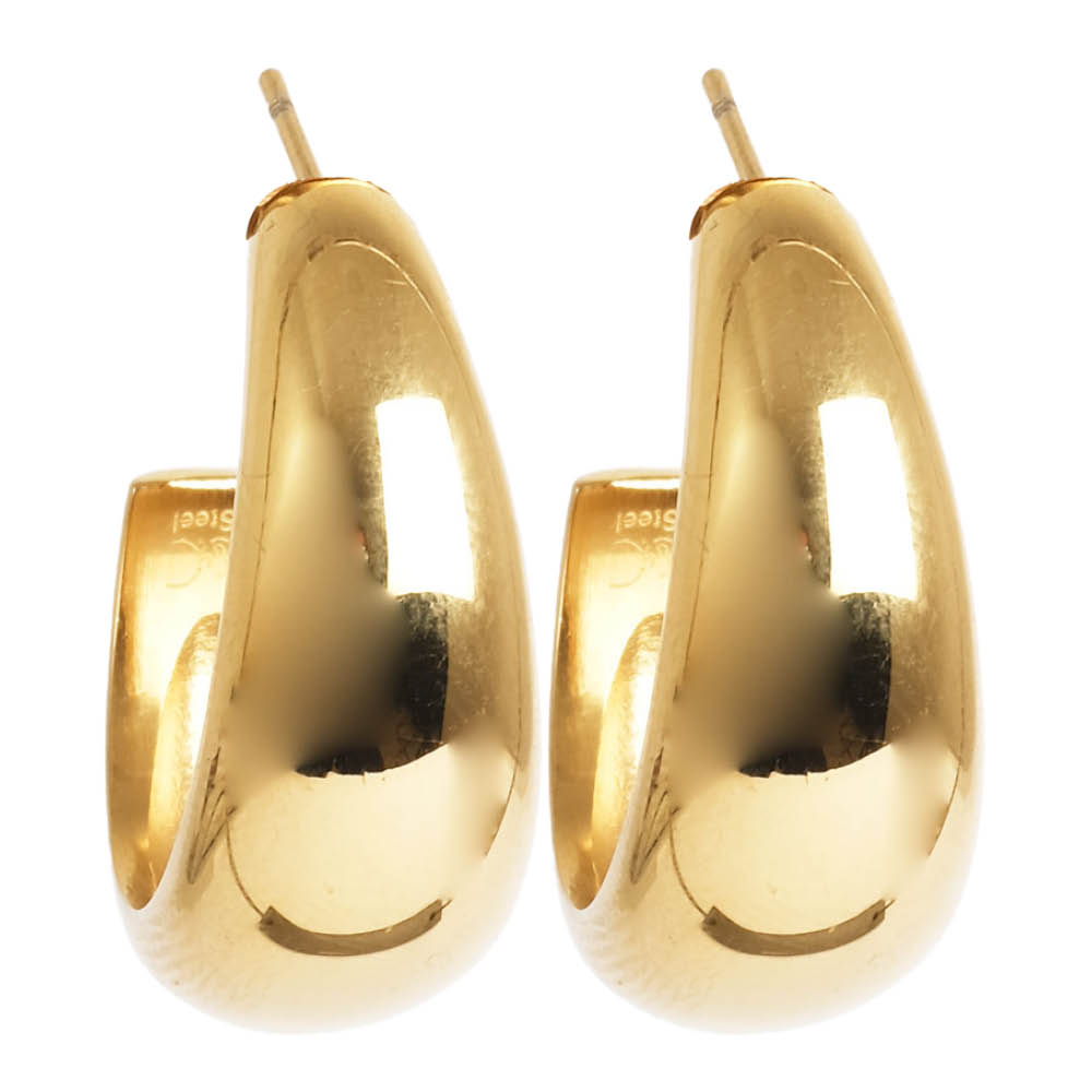 A&C Oslo AS Steel - Soft Coll örhängen 24 mm guld