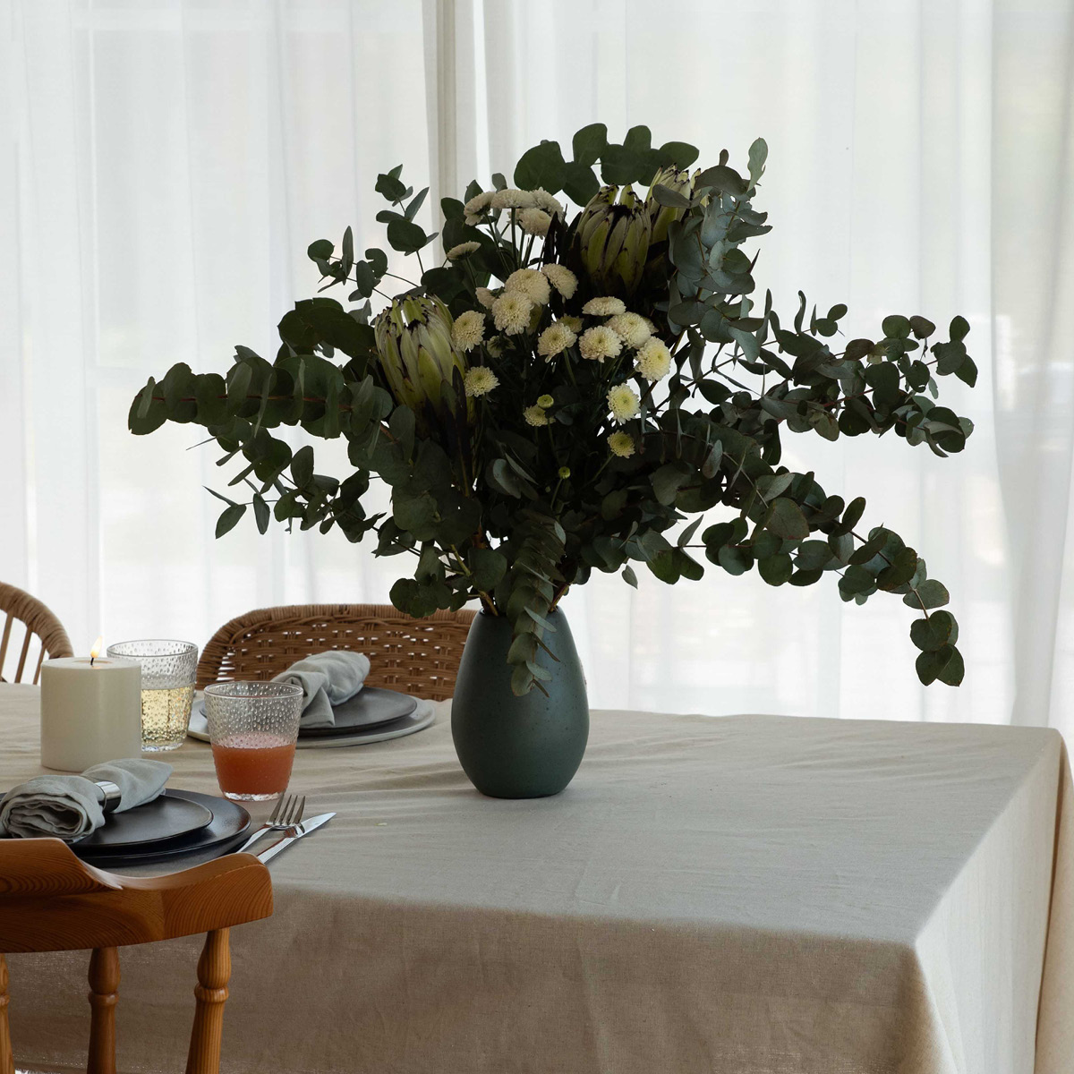 Aida RAW Northern Green vas 8x18,5 cm