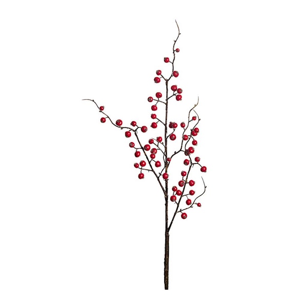 Bärkvist konstgjord snittblomma 75 cm röd