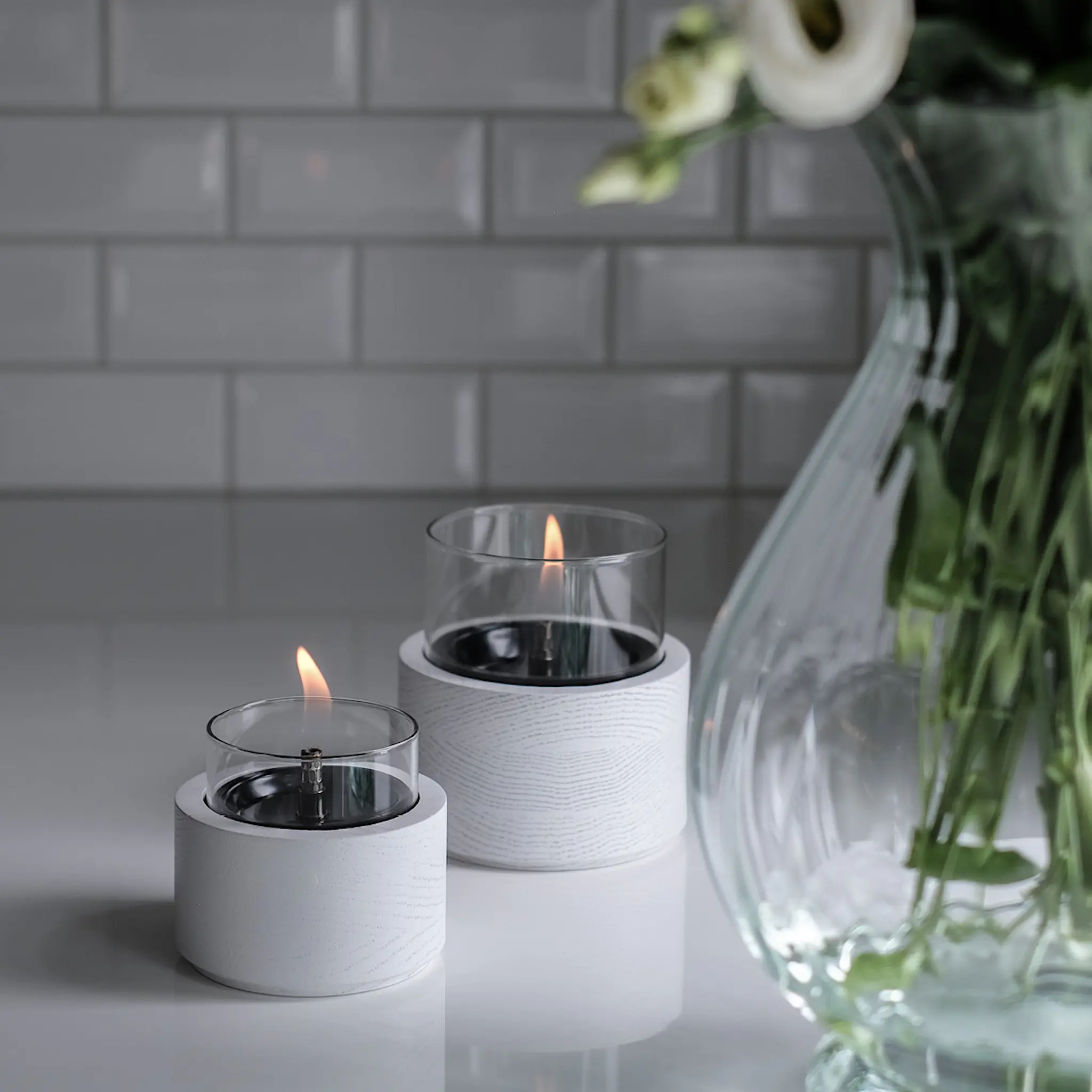 Tenderflame Lotus Sisustustuli 12 0,25L Valkoinen