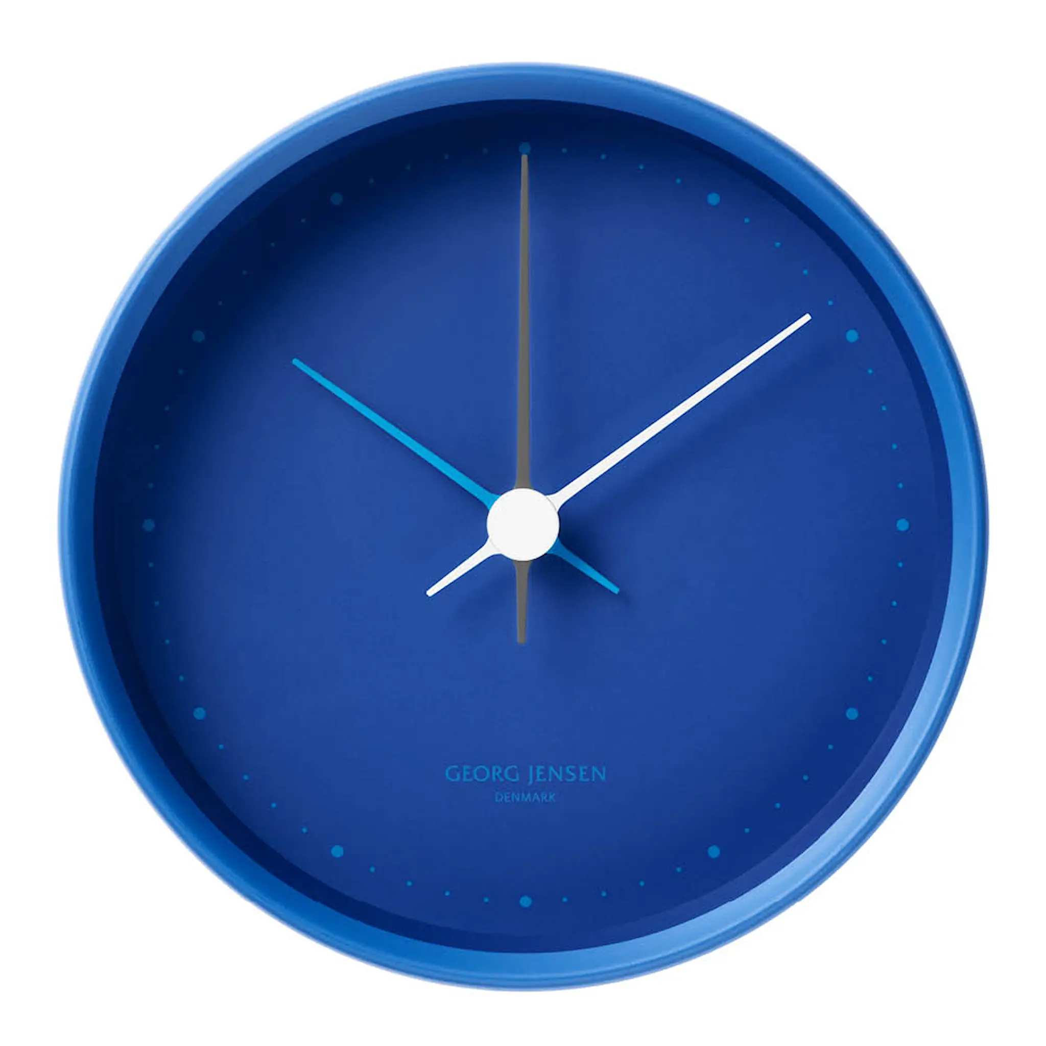 Georg Jensen Henning Koppel väggklocka 10 cm blå