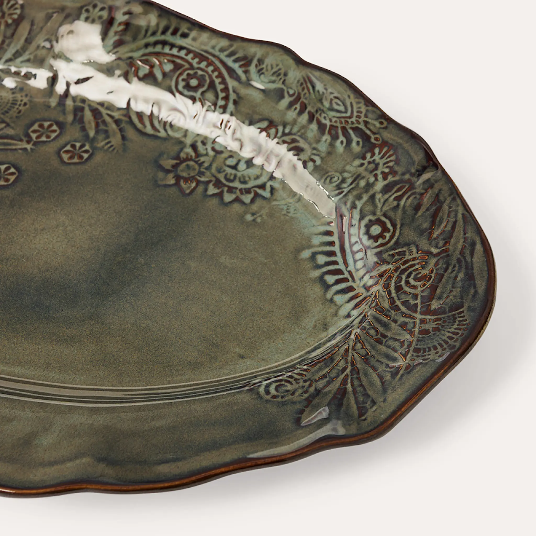 Sthål Arabesque Serveringsfat oval 40x25 cm Fig