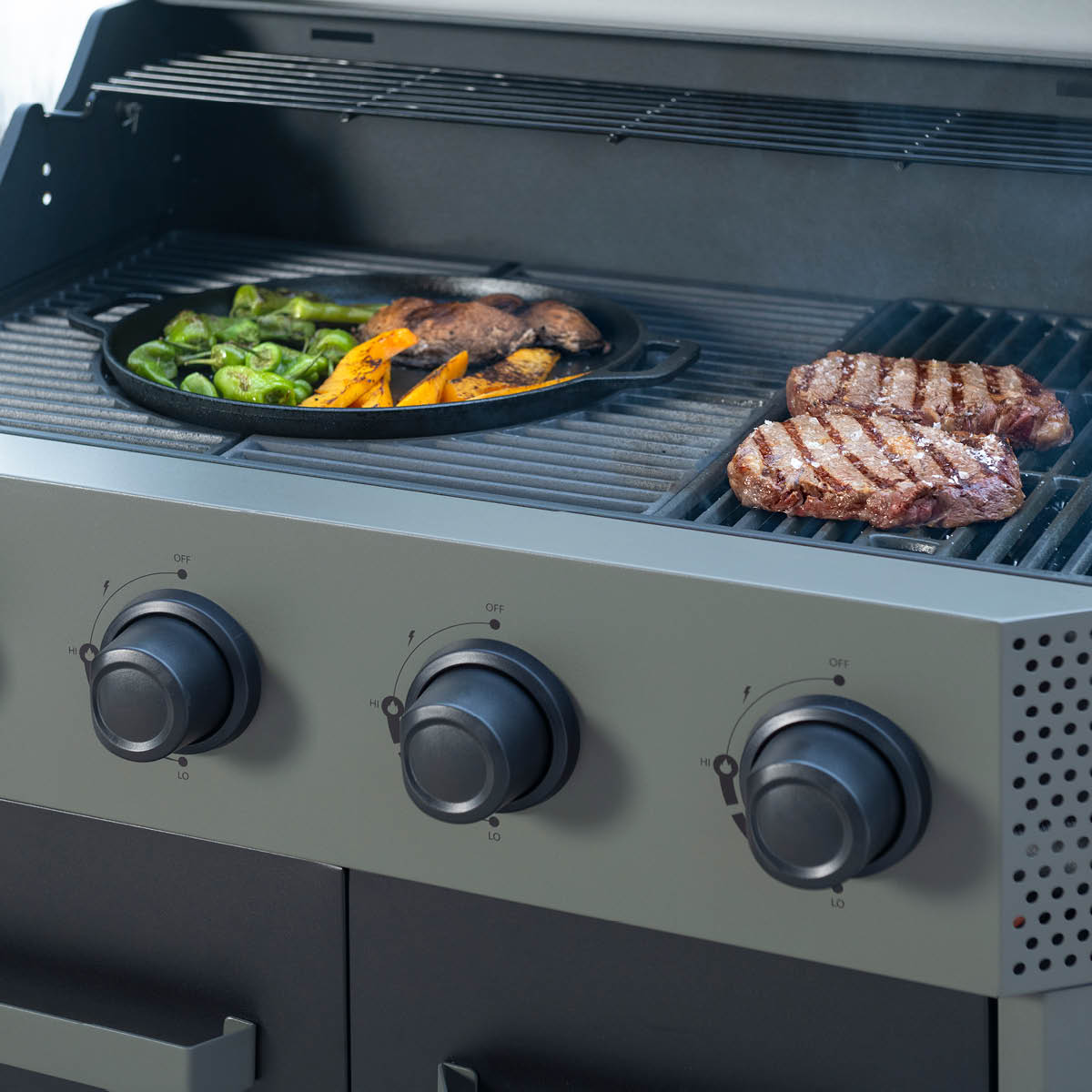 Mustang Multigrill støpejernspanne 30 cm H2,5 cm