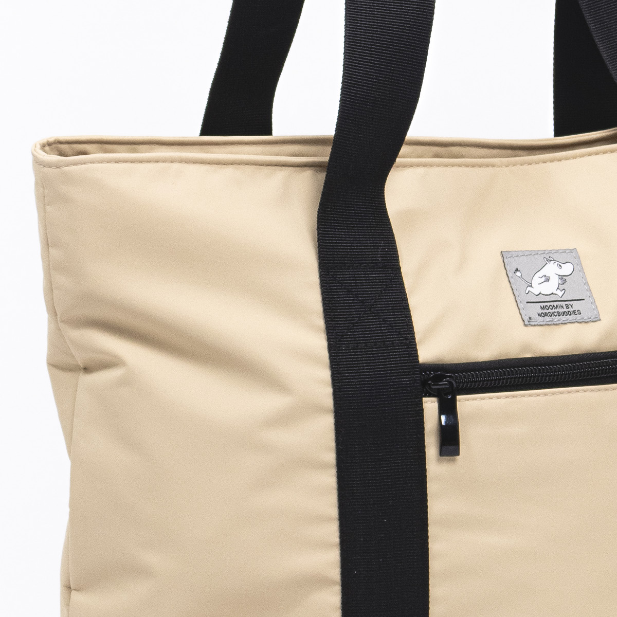 Nordicbuddies Mumin tygväska 45x40 cm Mumintrollet beige