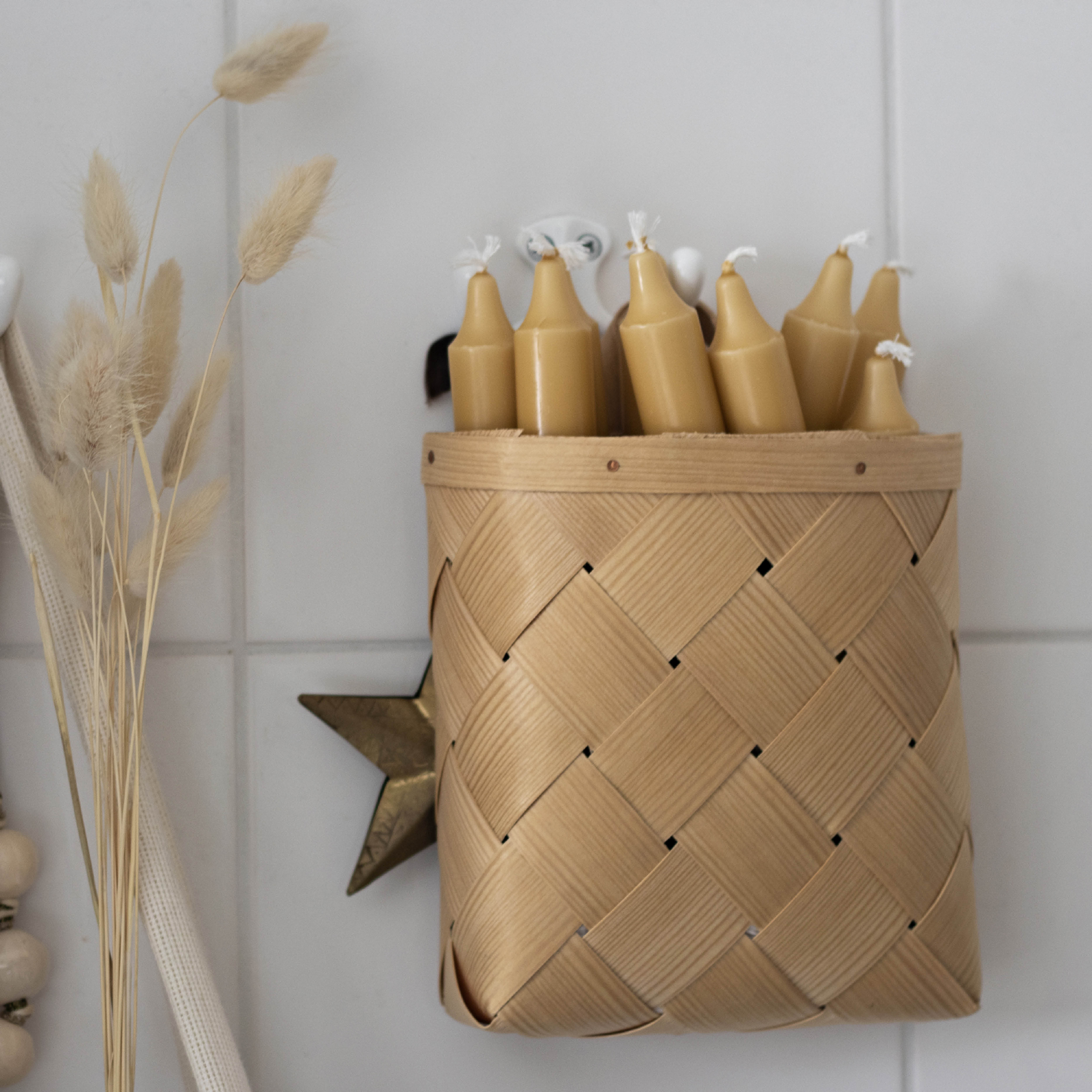 Liljeholmens Kronljus 20 cm 4-pack honung