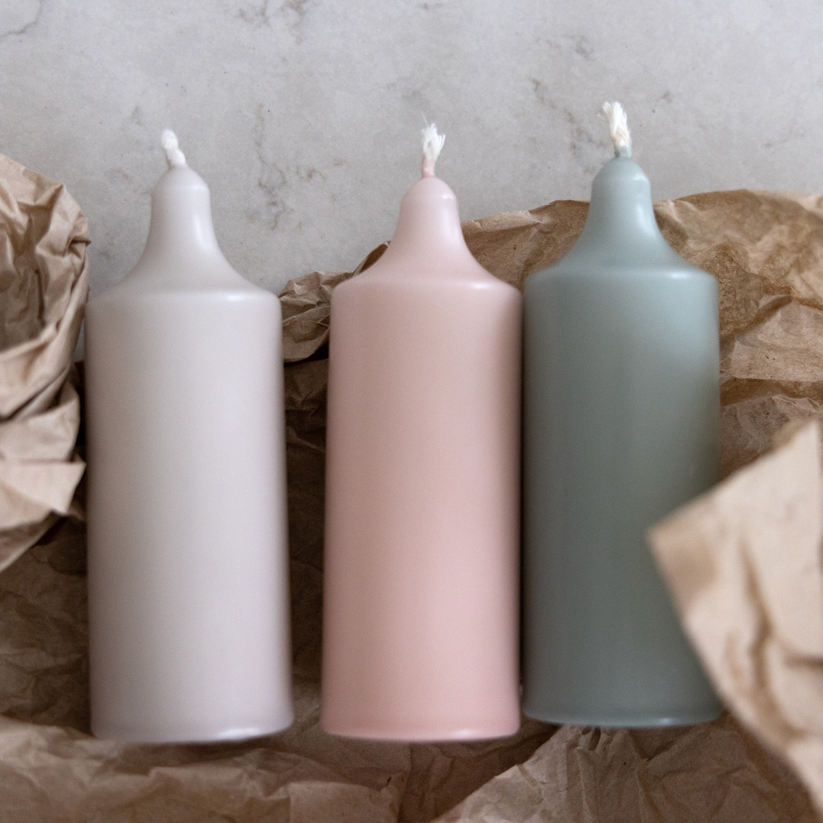 Liljeholmens Kupé Pöytäkynttilä 11 cm 4 kpl Vaaleanpunainen