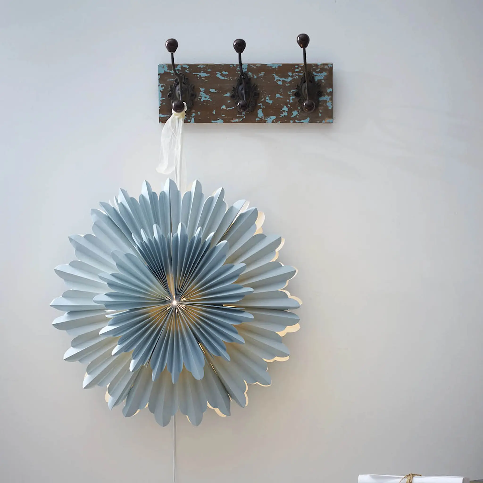 Star Trading Crystal julestjerne 50 cm isblå