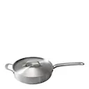 Sautépanna med lock 28 cm rostfritt stål