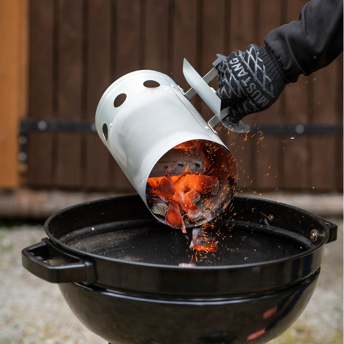 Mustang Grillstartare för kol