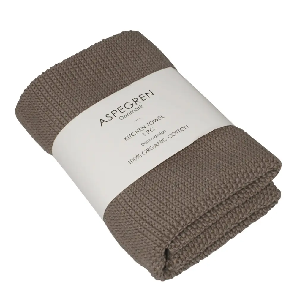 Solid kjøkkenhåndkle 40x50 cm hazelnut