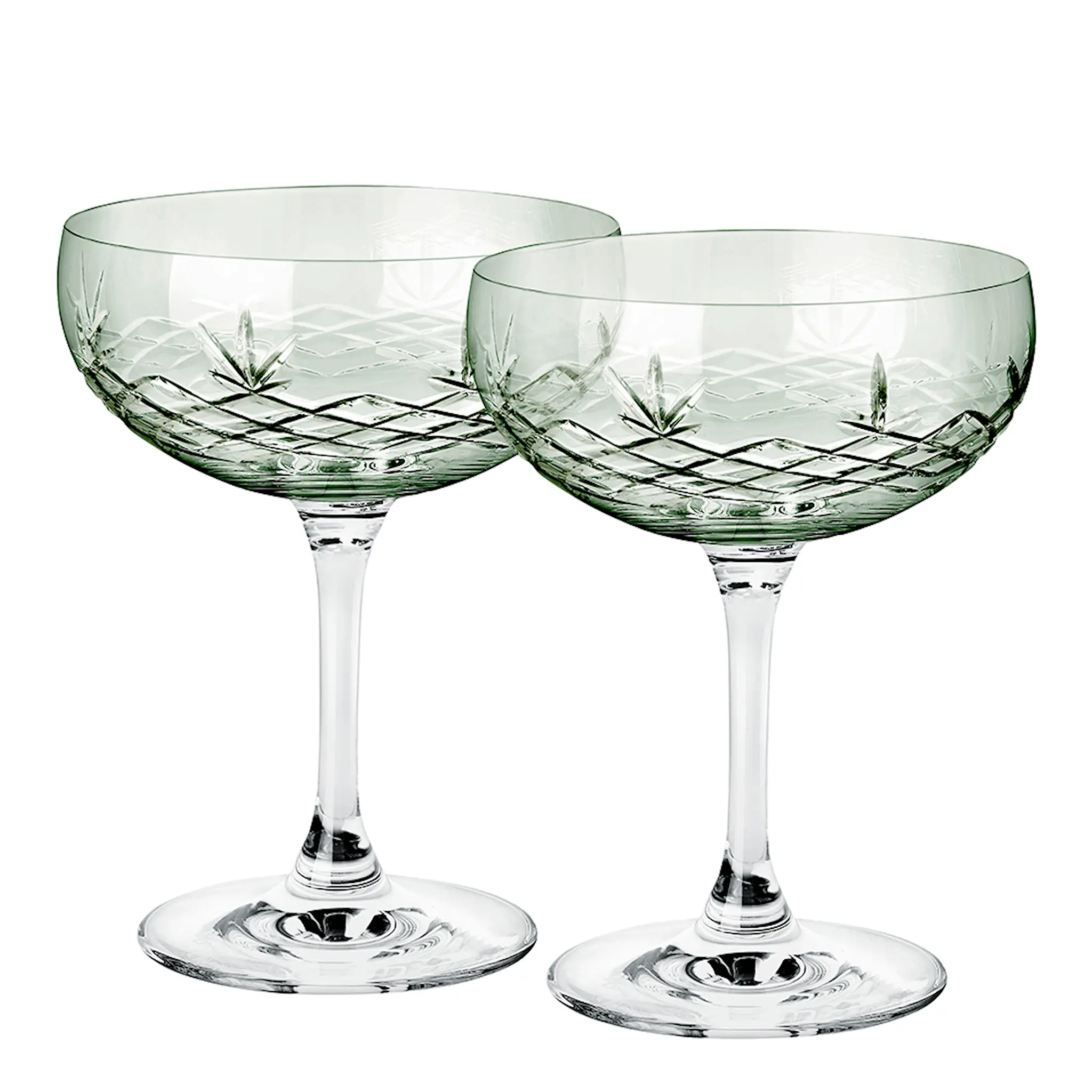 Frederik Bagger Crispy Gatsby Champagneskål 30 cl 2-pack Emerald