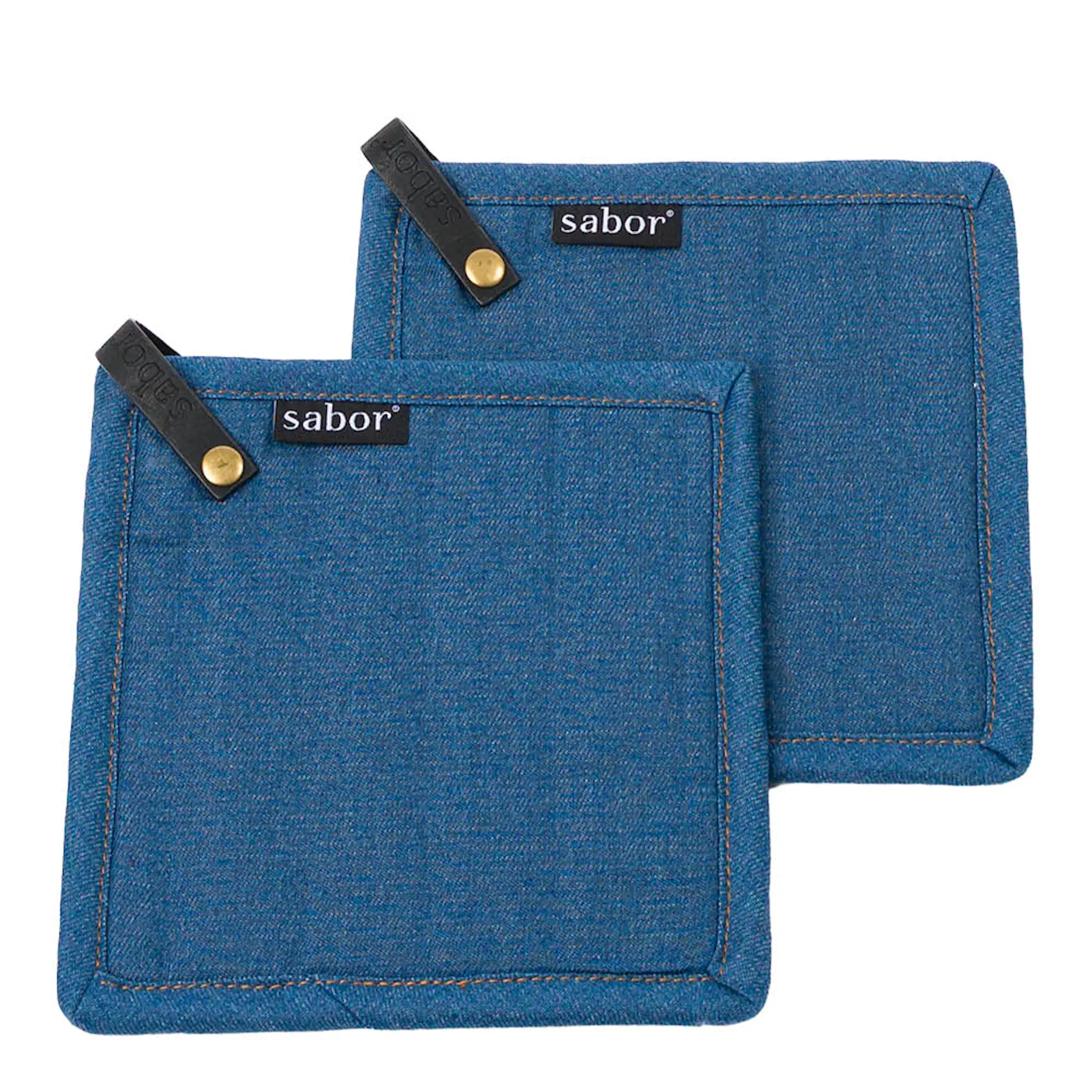Sabor Home gryteklut 20x20 cm 2 stk blå