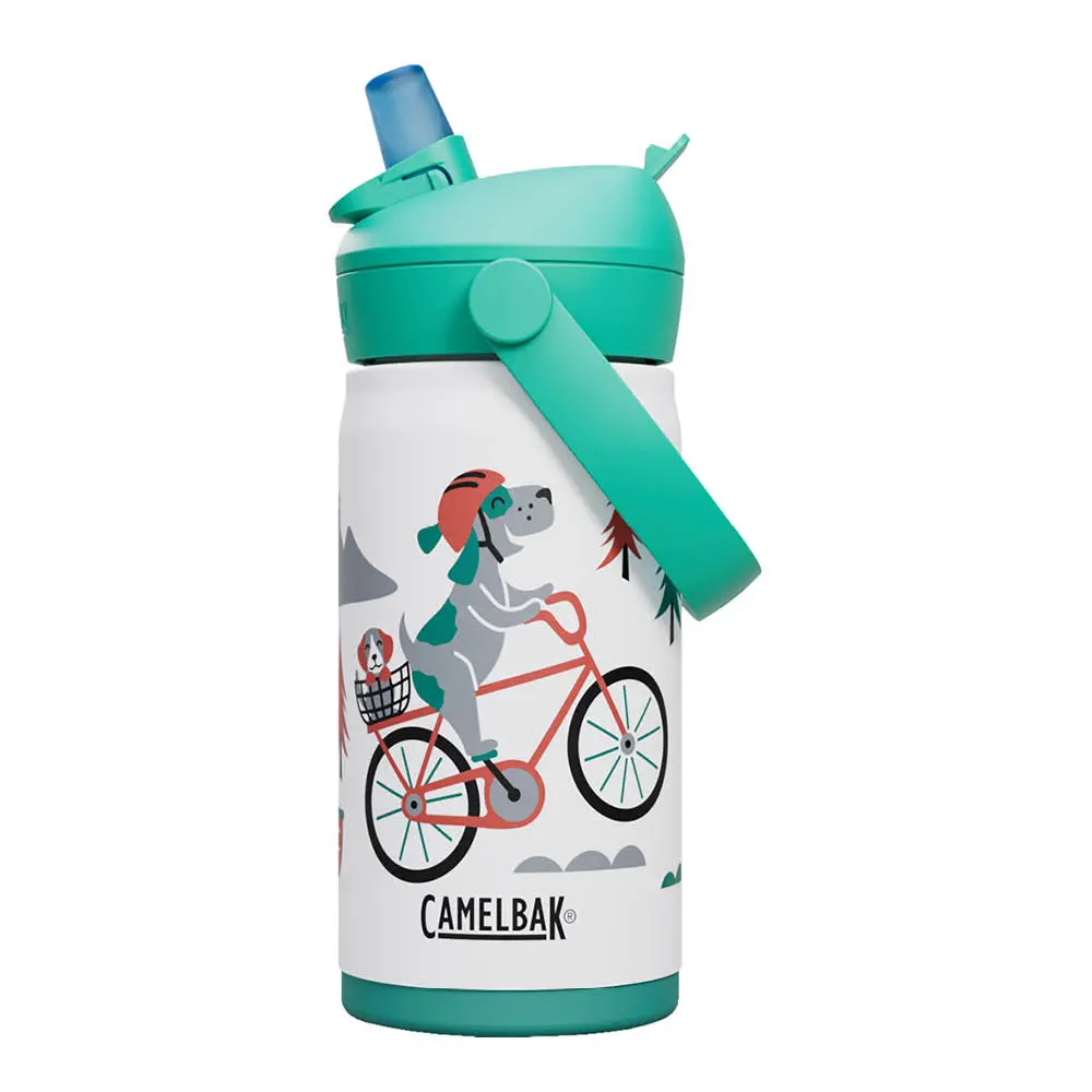 Thrive Flip Straw Kids VSS termoflaske 0,35L biking dogs