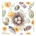 Servett 33x33 cm 20-pack Bird Nest