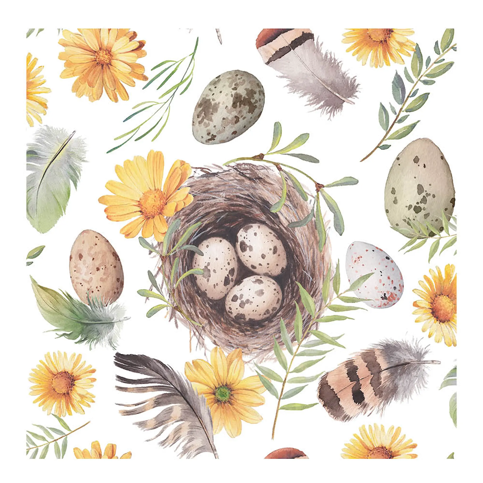 Ambiente Servetti 33x33 cm 20 kpl Bird Nest