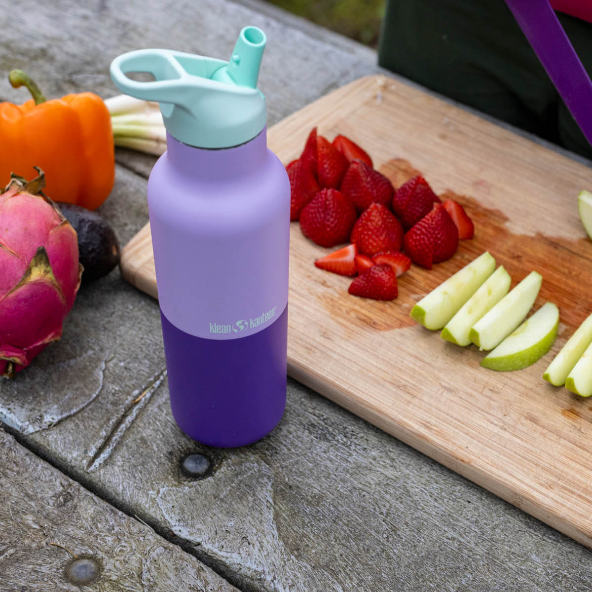 Klean Kanteen Rise termoflaska 0,47 L med sportlock Orchid Kaleidoscope