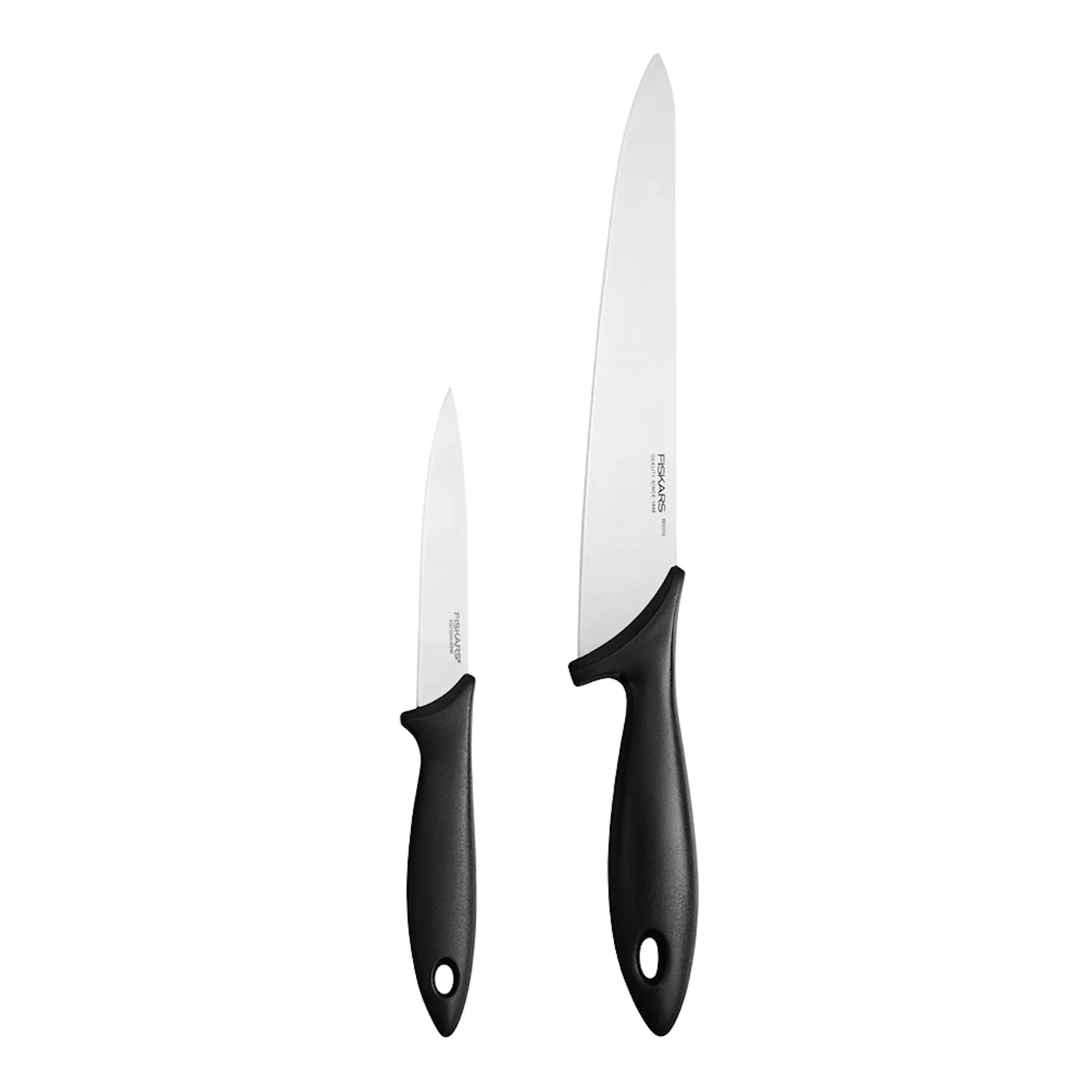 Fiskars Essential Knivset 2 delar Svart