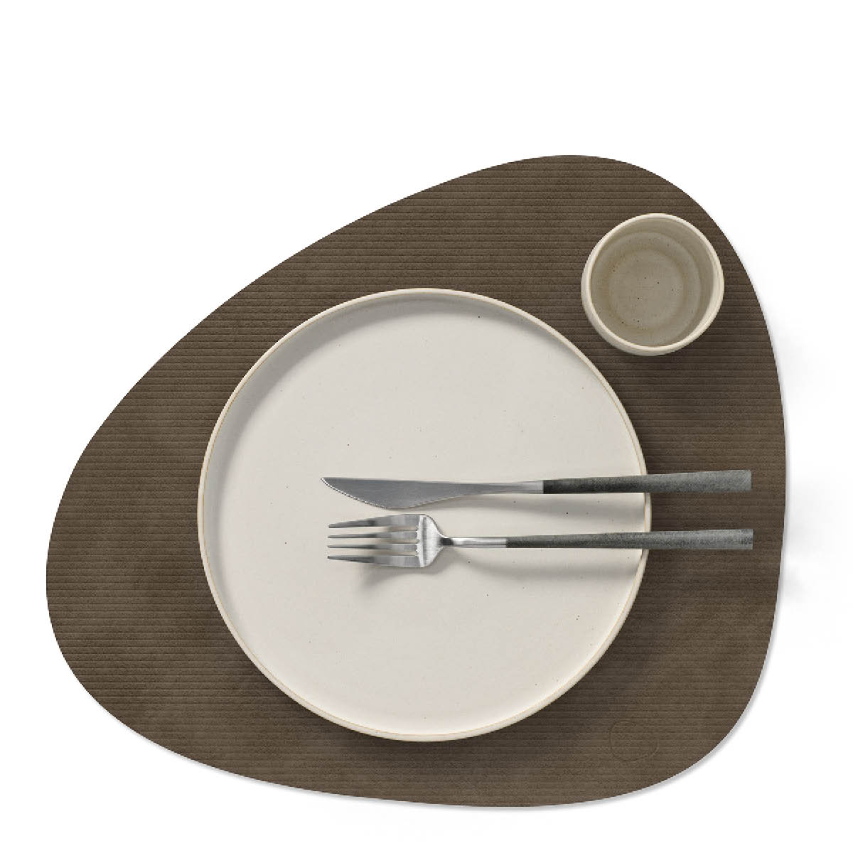 LIND DNA Curve Corduroy spisebrikke 37x44 cm caviar