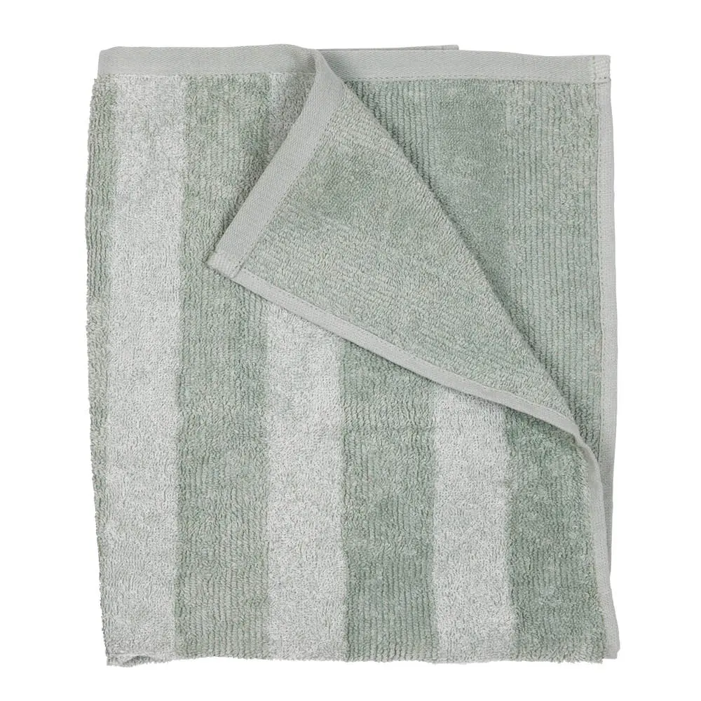 Stripe håndkle 50x70 cm lysegrønn