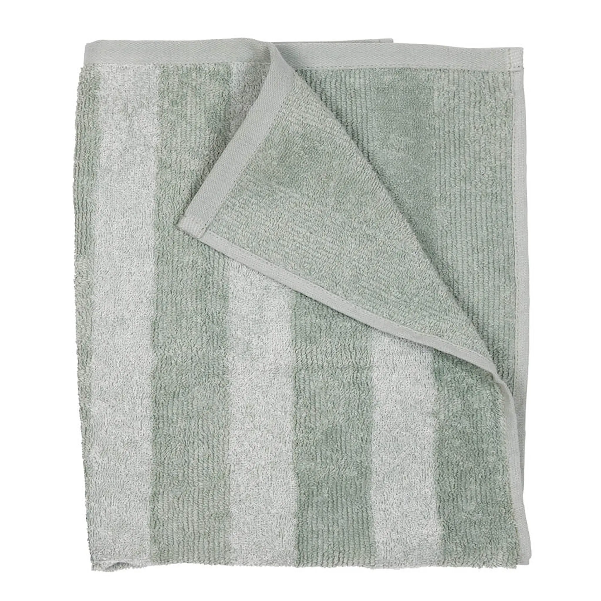 Fondaco Stripe handduk 50x70 cm ljusgrön