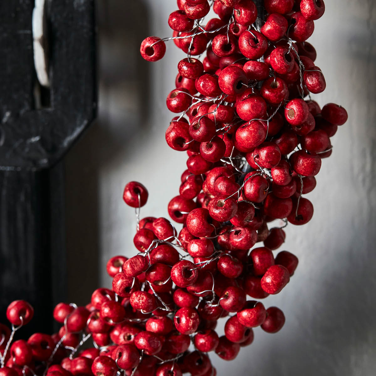 House Doctor Winter krans 23 cm rød