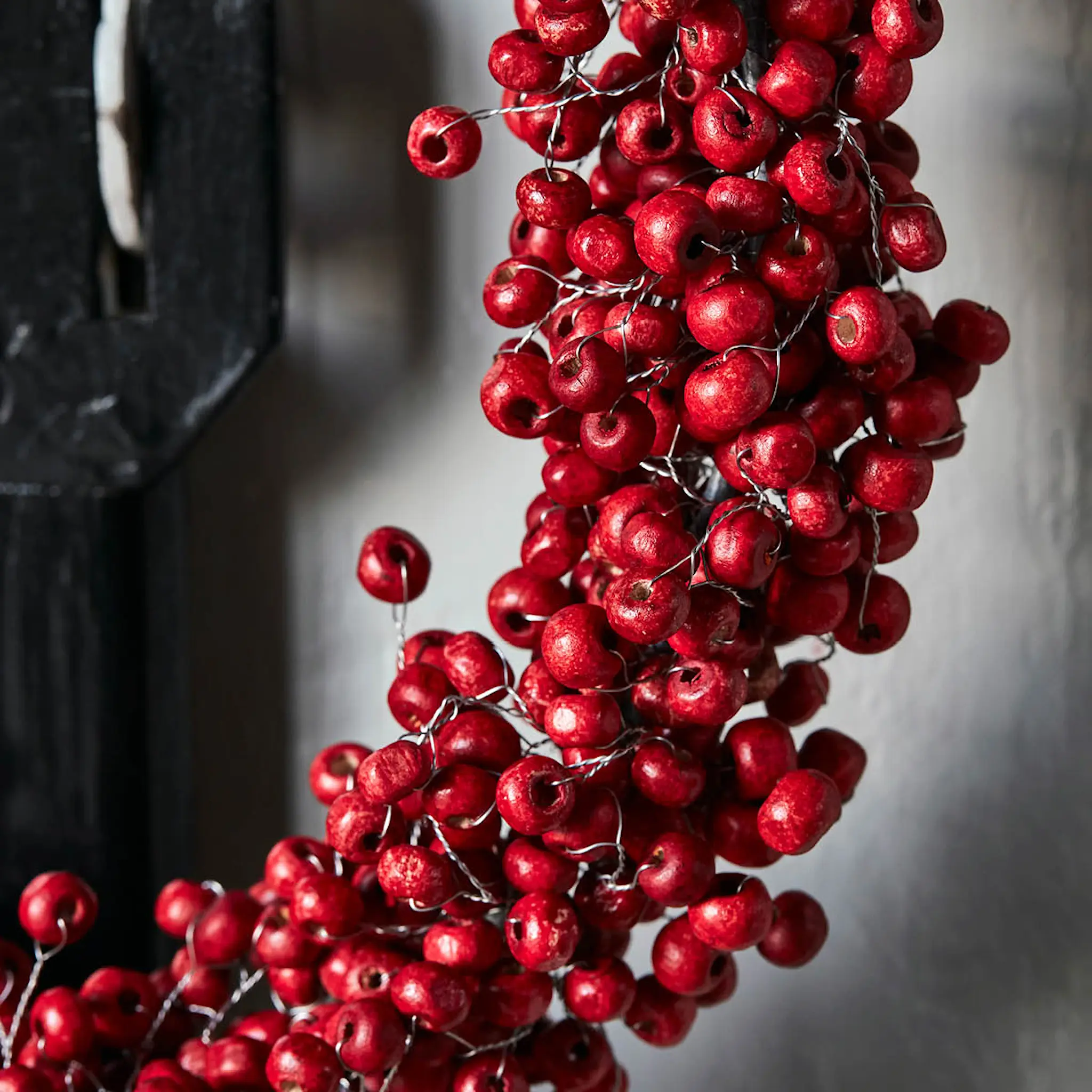 House Doctor Winter krans 23 cm rød