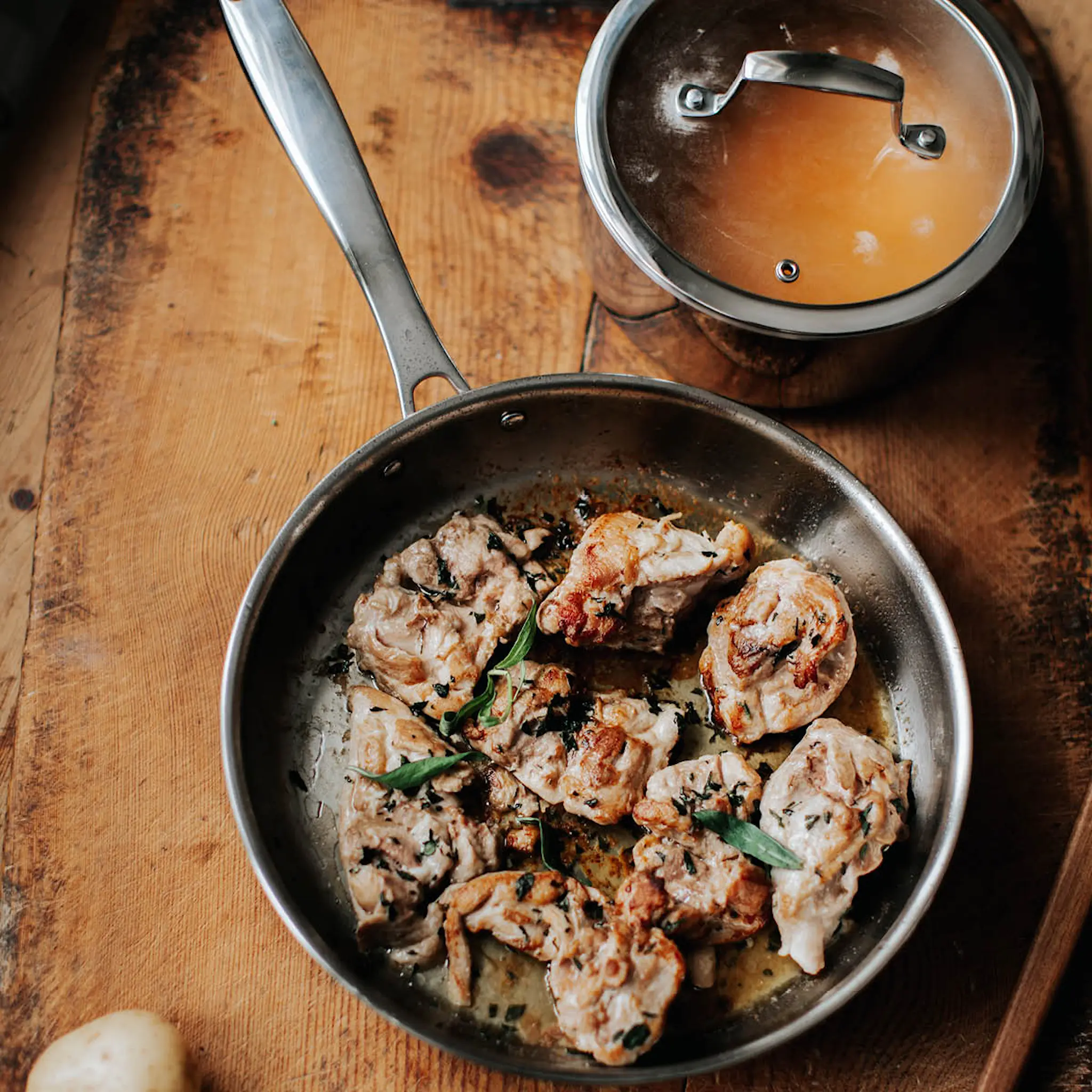 Dorre Trivence stekepanne 28 cm rustfritt stål