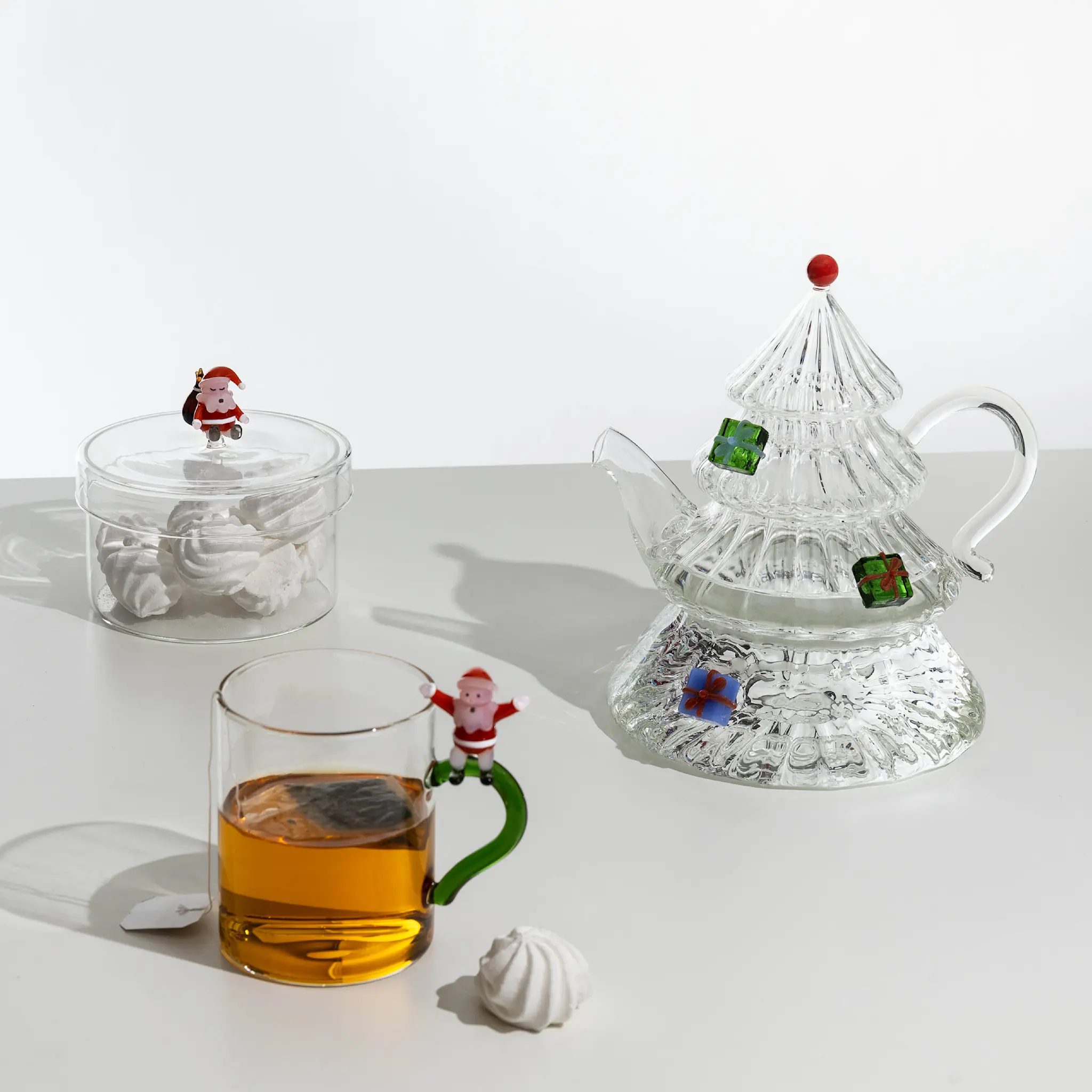 Ichendorf Milano Christmas Tales glasskrukke 12 cm nisse m/sekk