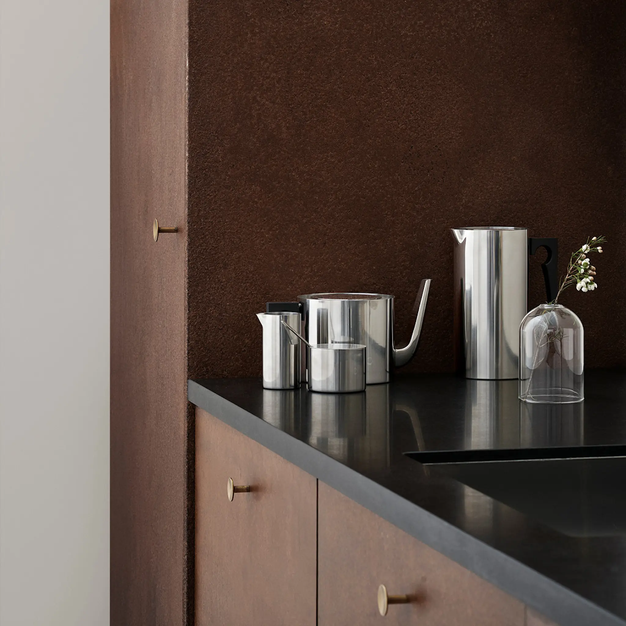 Stelton Arne Jacobsen presskanna 1 L stål