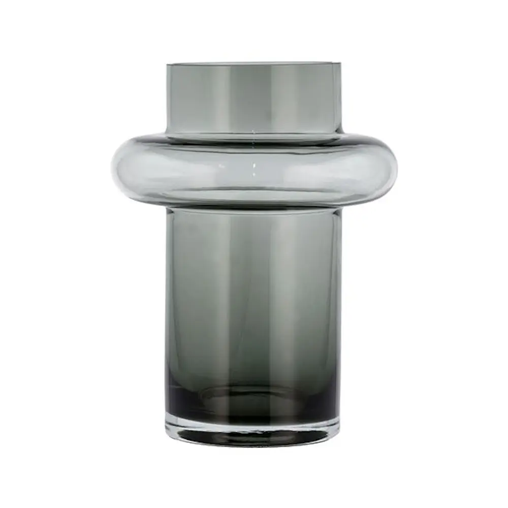 Tube Maljakko 20 cm Smoke Glass