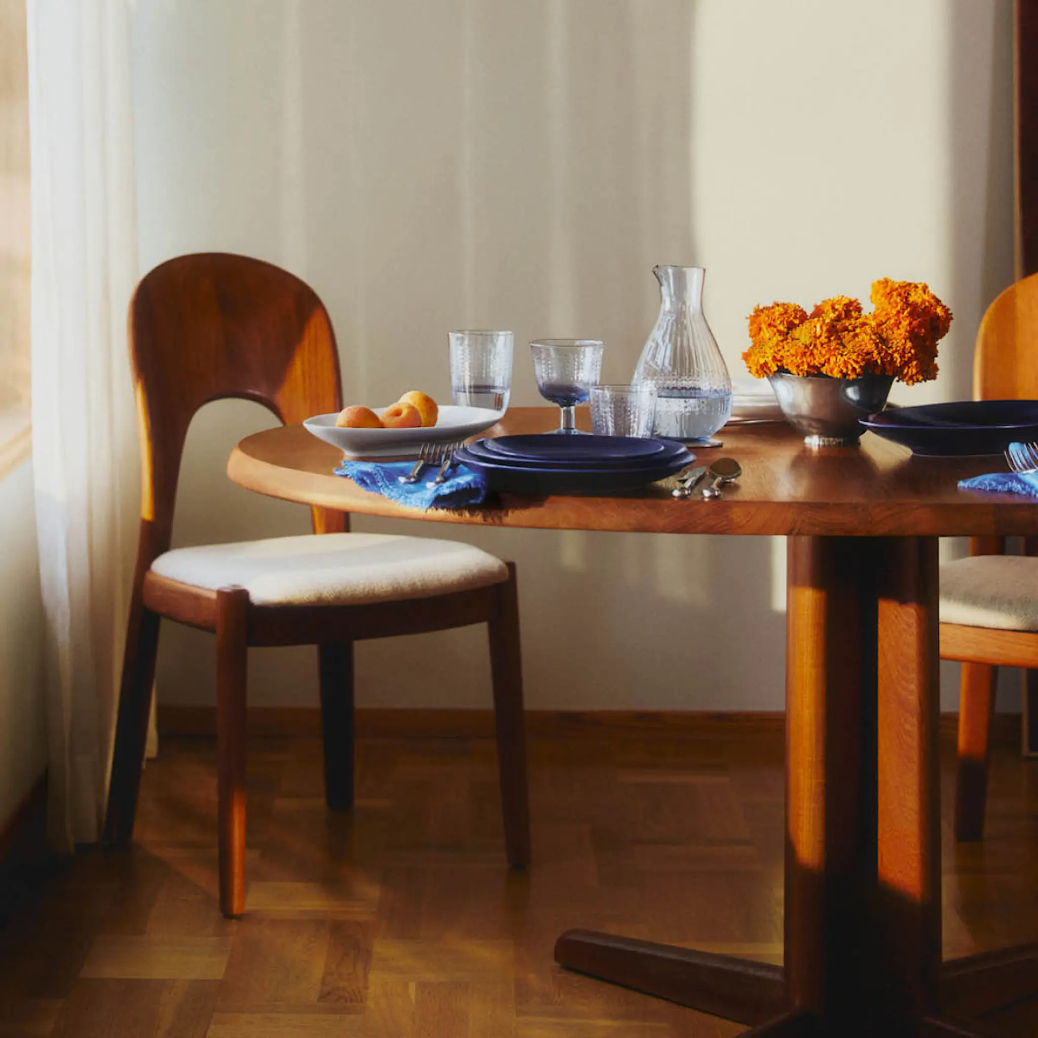 Rörstrand Swedish Grace karaffel 1L blå