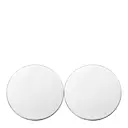 Glasunderlägg stål 2-pack spegelpolerat