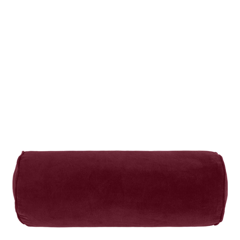 Fanni K Bolster kudde sammet 55x20 cm vinröd