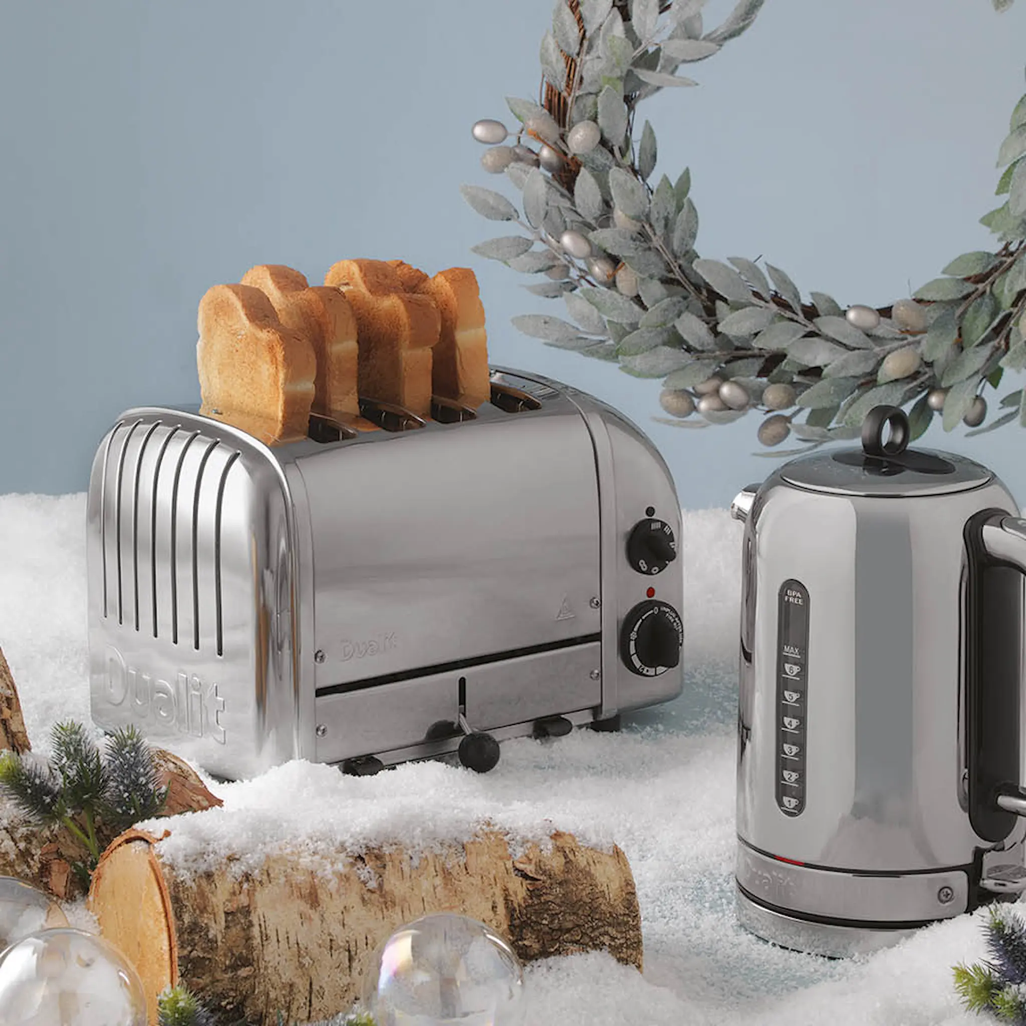 Dualit Classic Brödrost 4 skivor Rostfri