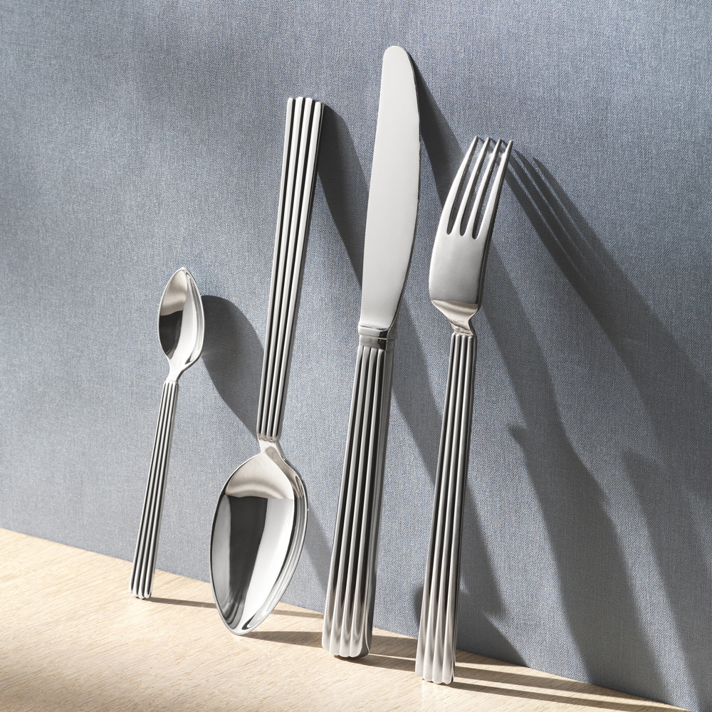 Georg Jensen Bernadotte Bestickset 24 delar Blankpolerat Rostfritt Stål