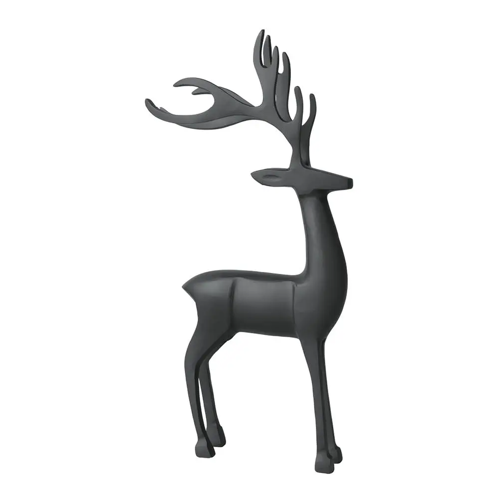 Christmas Chic Joulukoriste metsäkauris 44 cm Musta