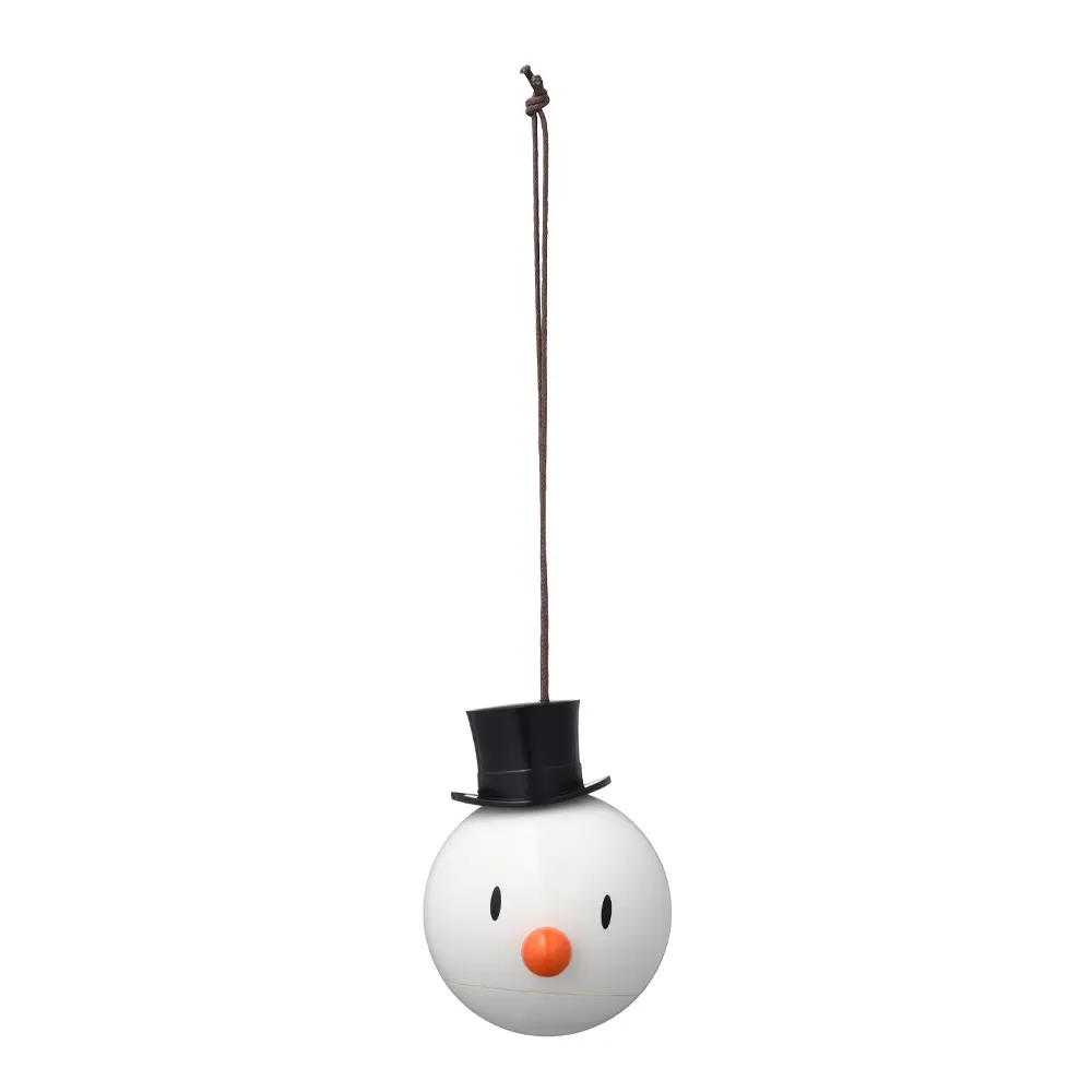 Snowman Joulupallo 2 kpl Valkoinen
