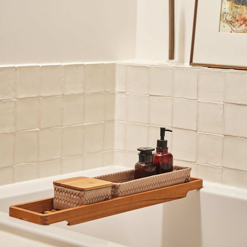 Handed By Top Fit Tiny förvaringskorg med lock 13x13x8 cm caffè latte