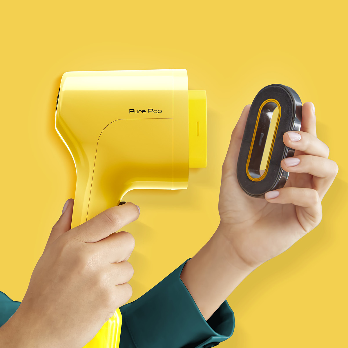 Tefal Pure Pop håndholdt steamer DT2026E1 gul