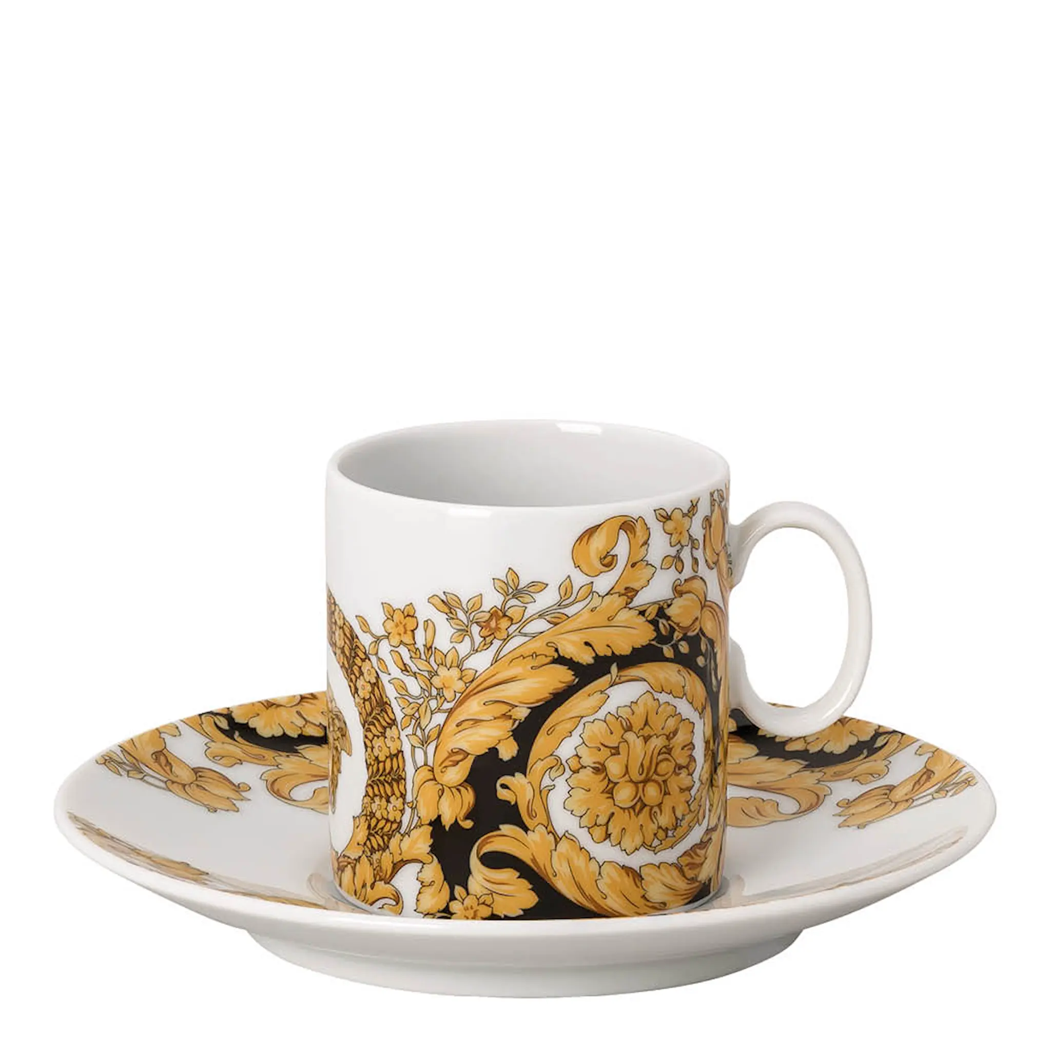 Versace Barocco '92 espressokuppi ja aluslautanen 10 cl multi