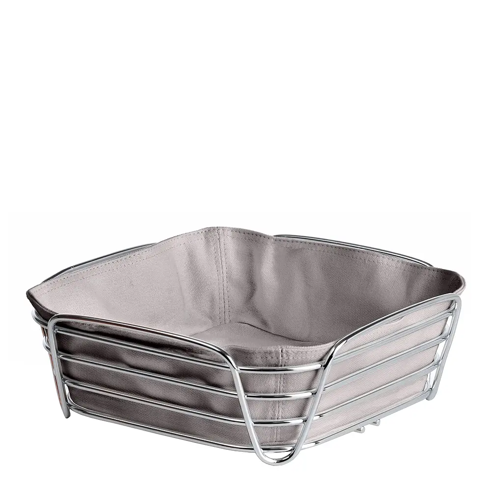 Delera brødkurv stor 25x25 cm taupe