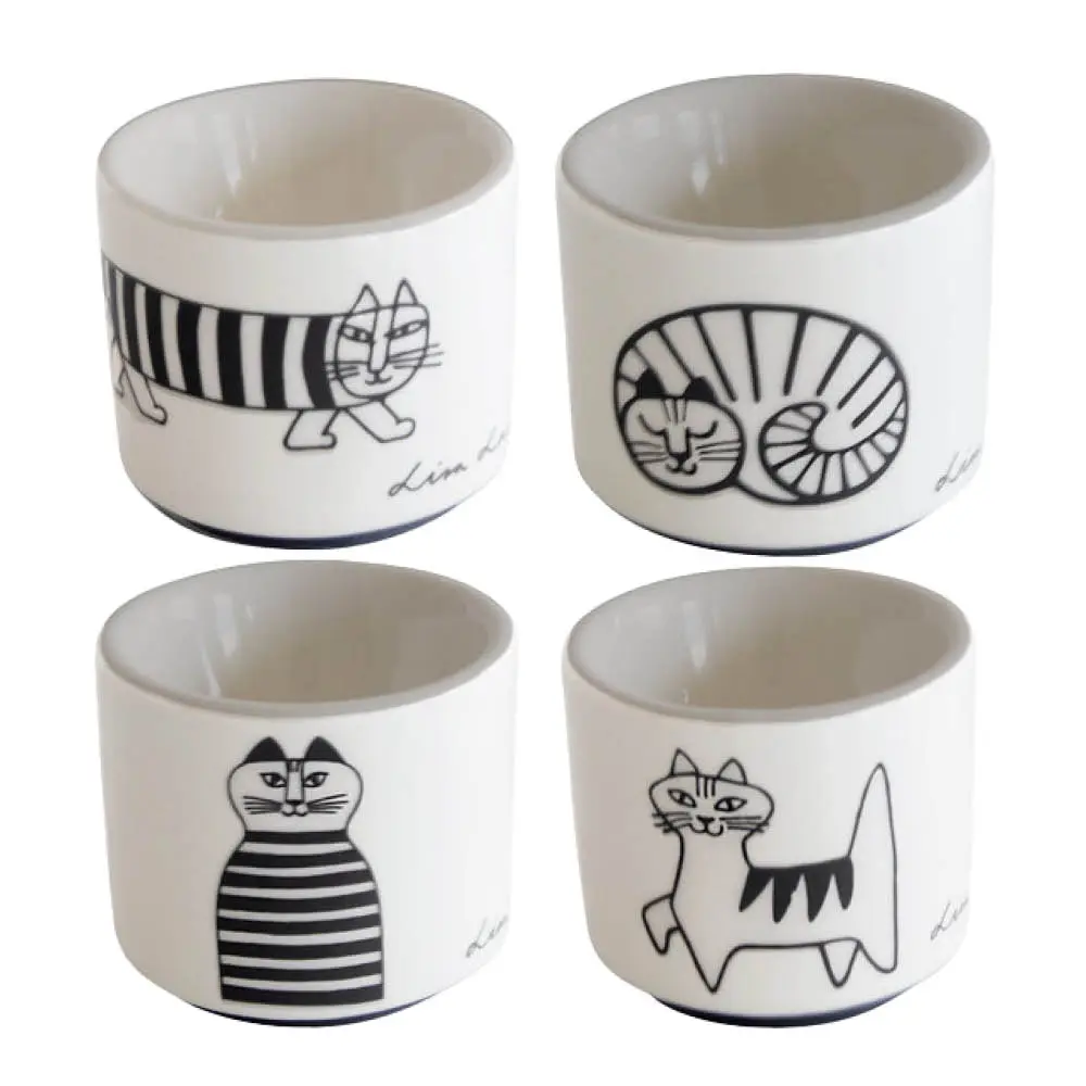 Lisa Larson eggeglass 5 cm 4-pack Cats