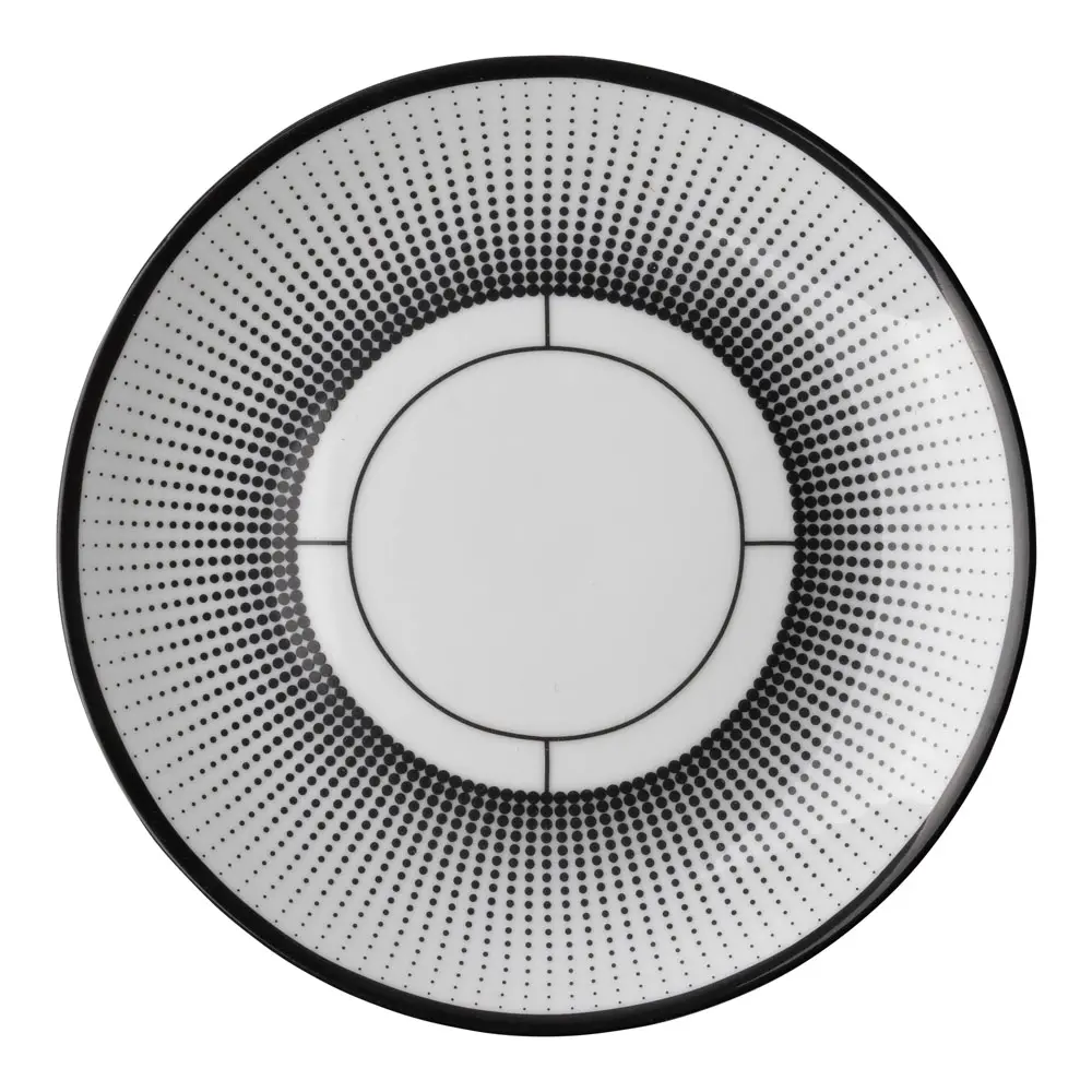 Voyage Lautanen 15 cm Musta/Valkoinen