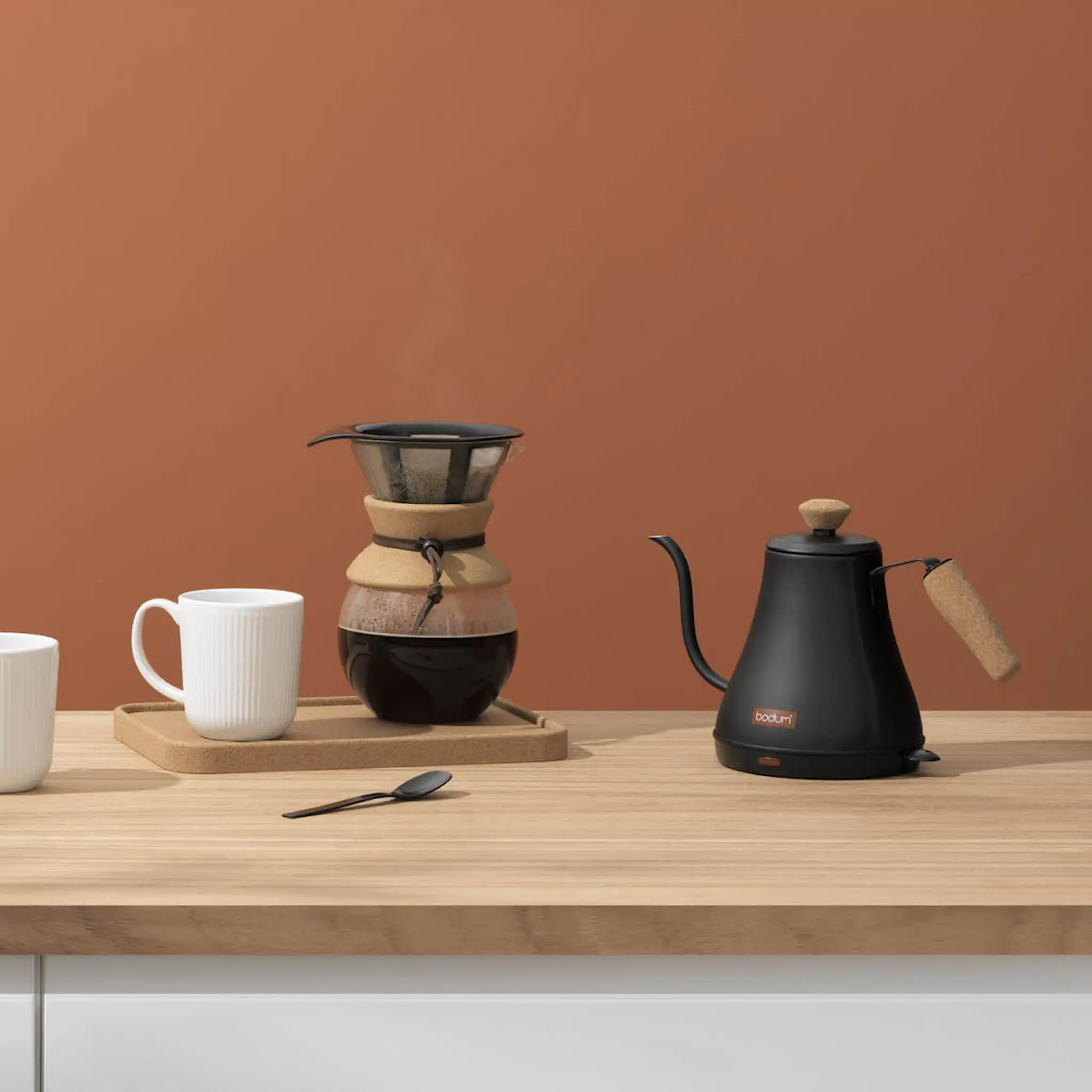 Bodum Melior Vedenkeitin 0,8 L Mattamusta