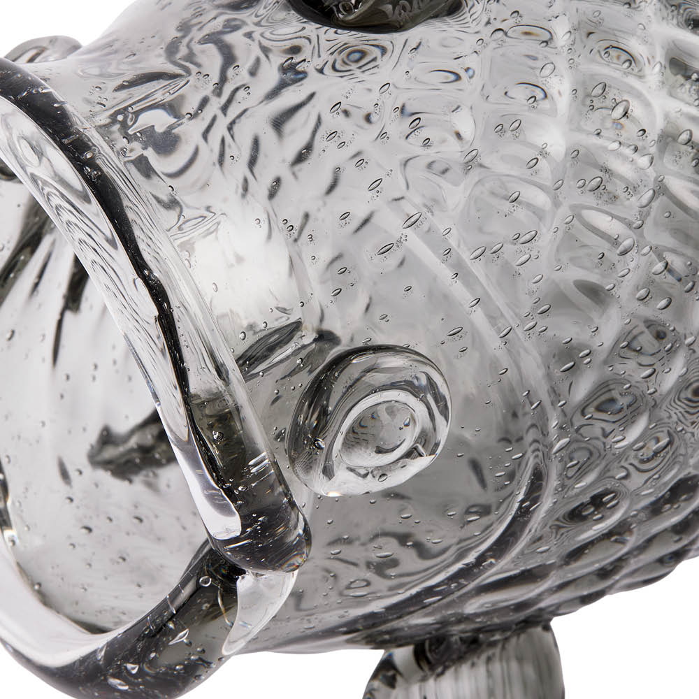 Pols Potten Fat Fish burk 38 cm mörkgrå