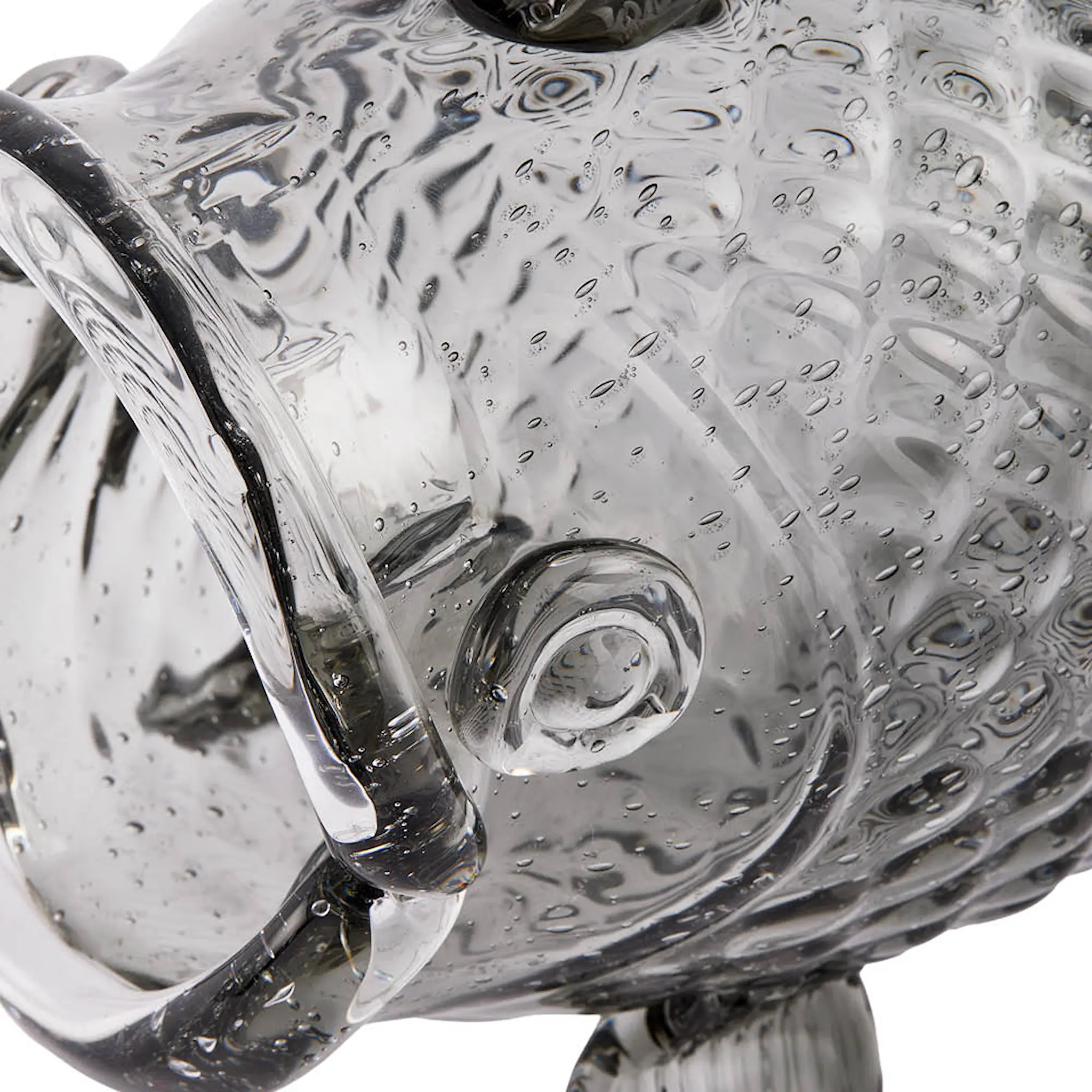 Pols Potten Fat Fish burk 38 cm mörkgrå