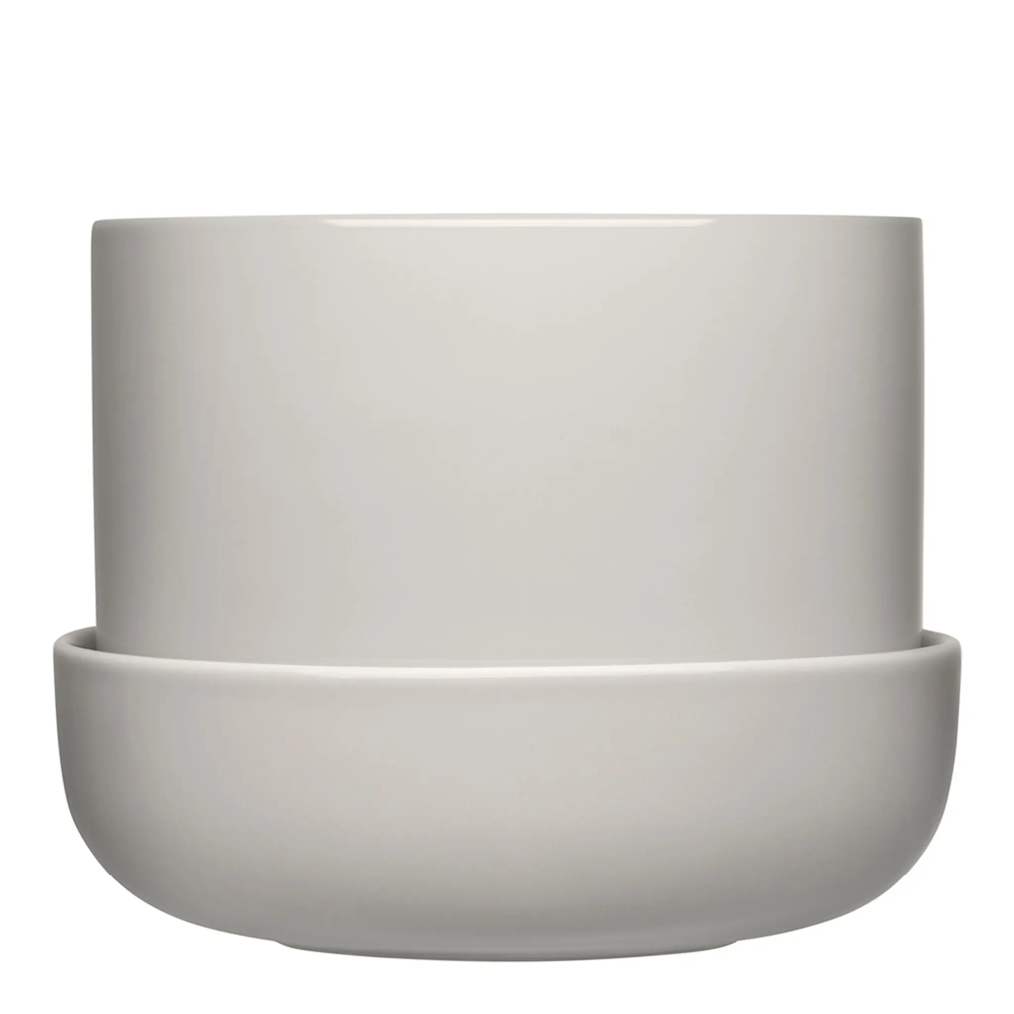 iittala Nappula blomkruka med fat 17x13 cm ljusgrå